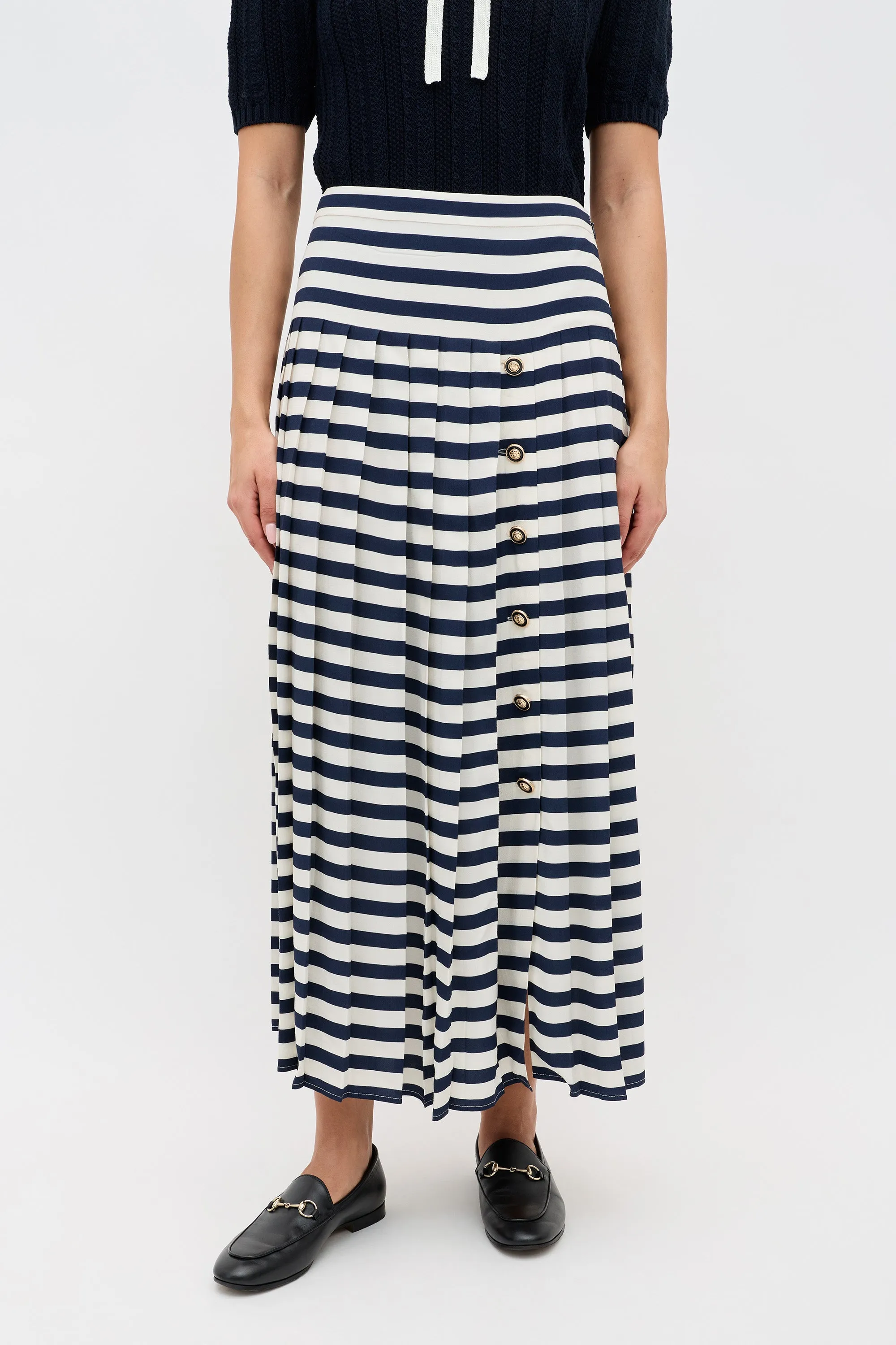Una - Lea Stripe Navy sold by RIXO product image thumbnail 2