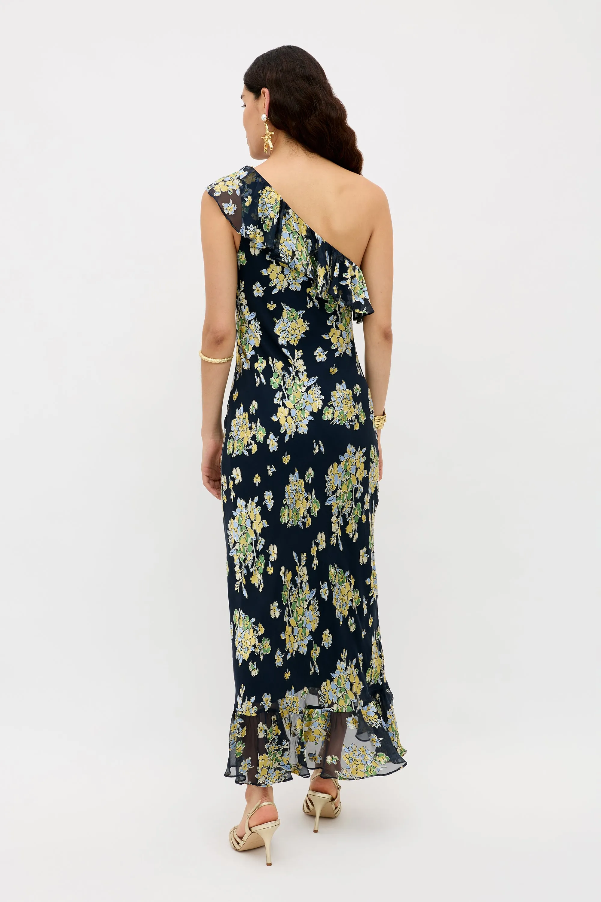 Leon - Bouquet Devoré Navy sold by RIXO product image thumbnail 5