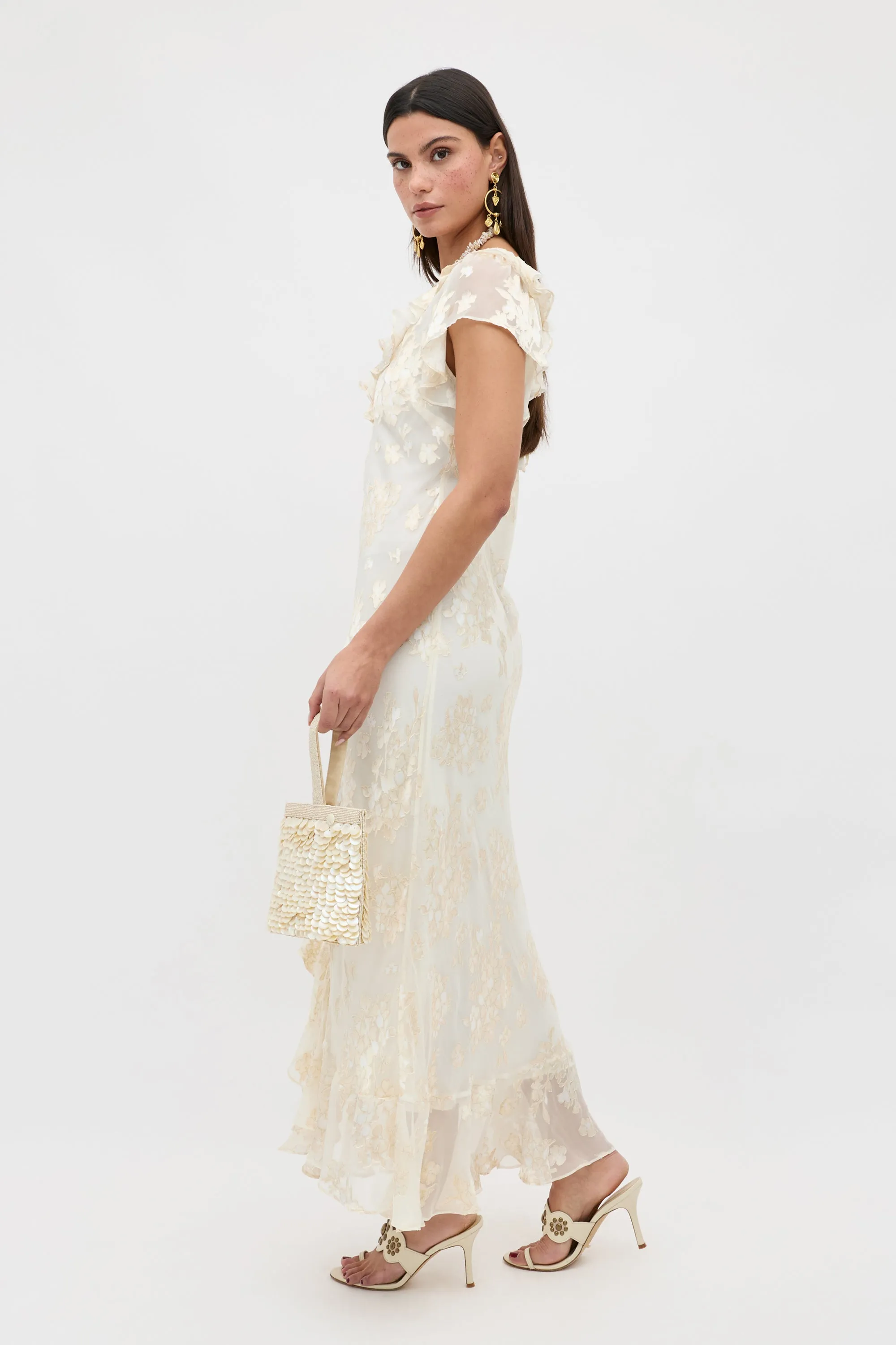 Meadow - Bouquet Devoré Cream sold by RIXO product image thumbnail 2