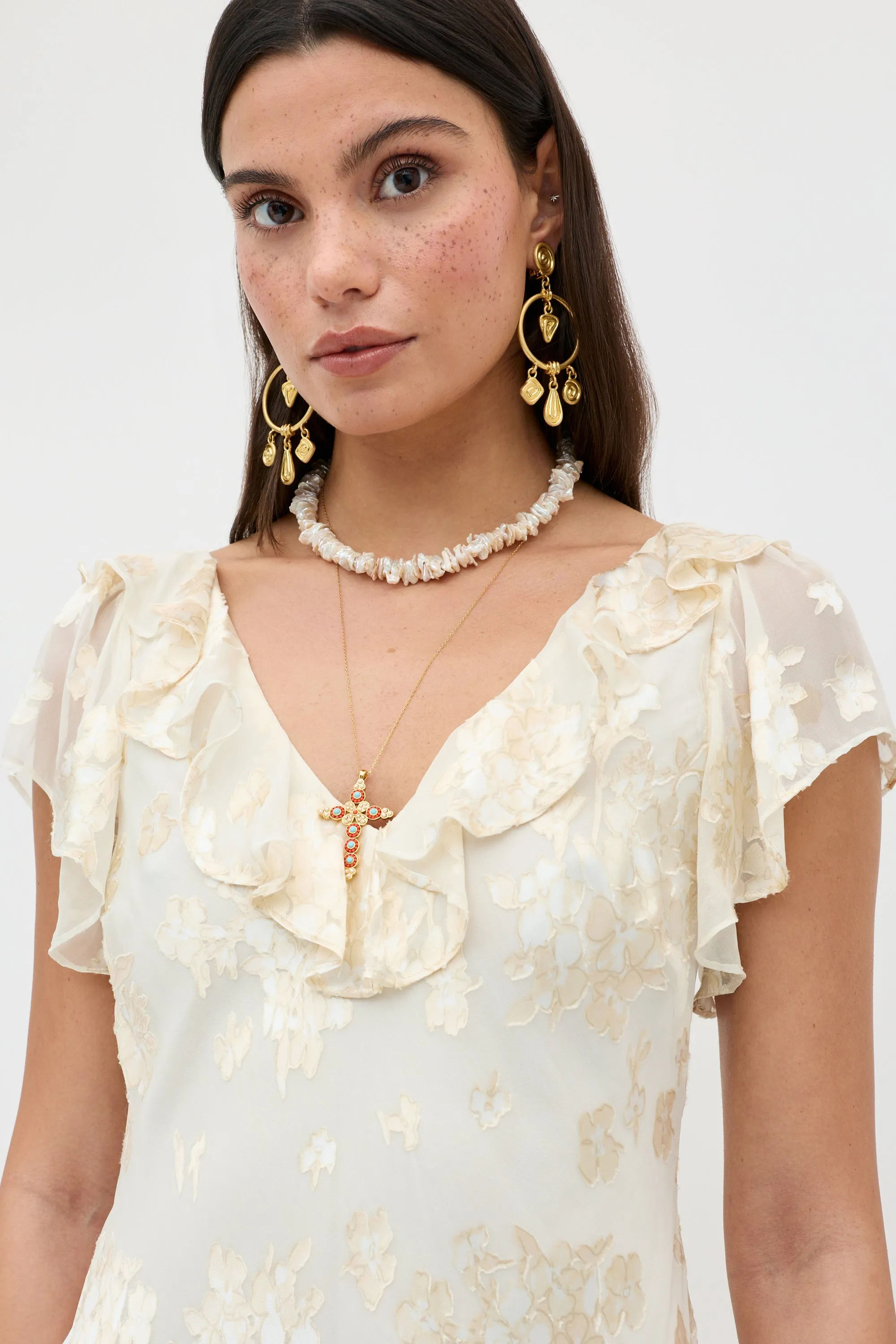 Meadow - Bouquet Devoré Cream sold by RIXO product image thumbnail 3