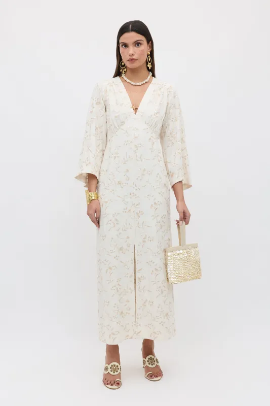 Dahlia -  Botanical Embroidery Pearl sold by RIXO