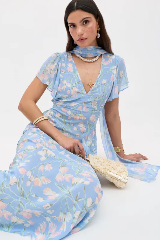 Evie - Watercolour Floral Blue sold by RIXO