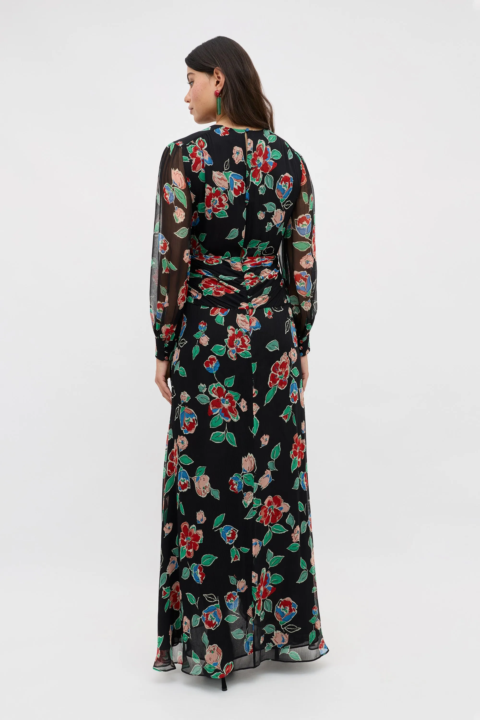 Meera - Kimmie Floral Charcoal sold by RIXO product image thumbnail 5