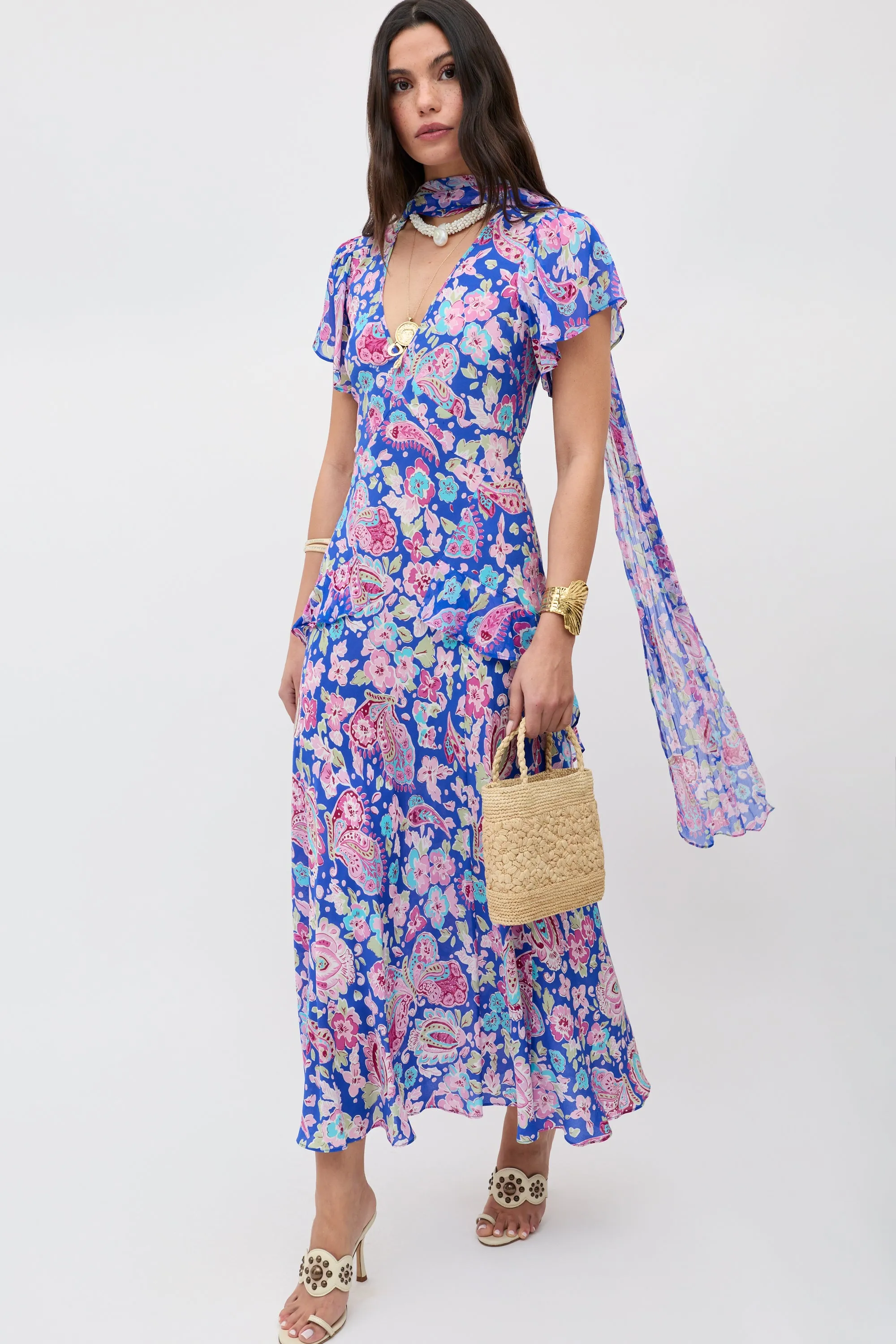 Evie - Cara Floral Blue sold by RIXO product image thumbnail 2