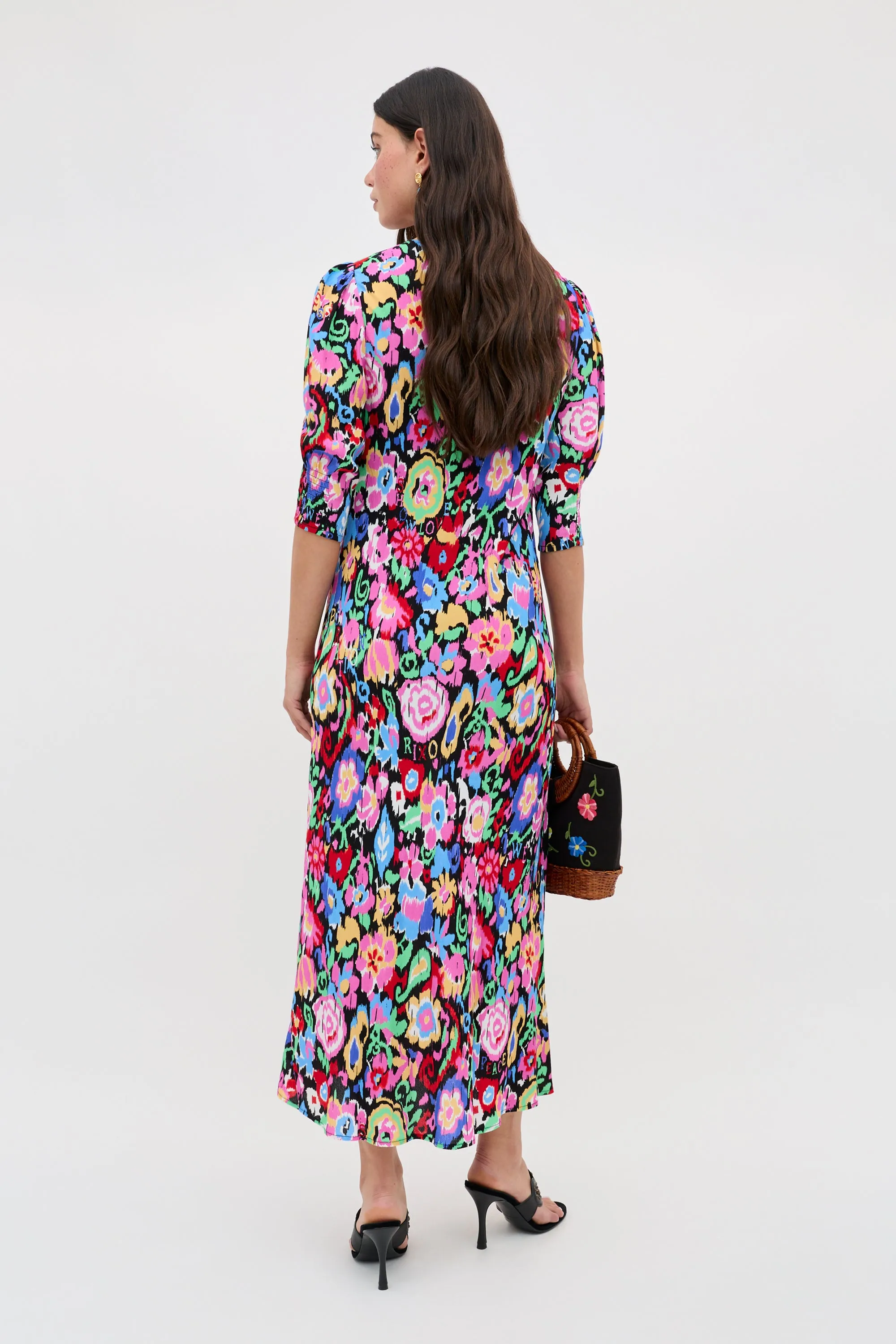 Jess - Ikat Bloom Charcoal sold by RIXO product image thumbnail 5