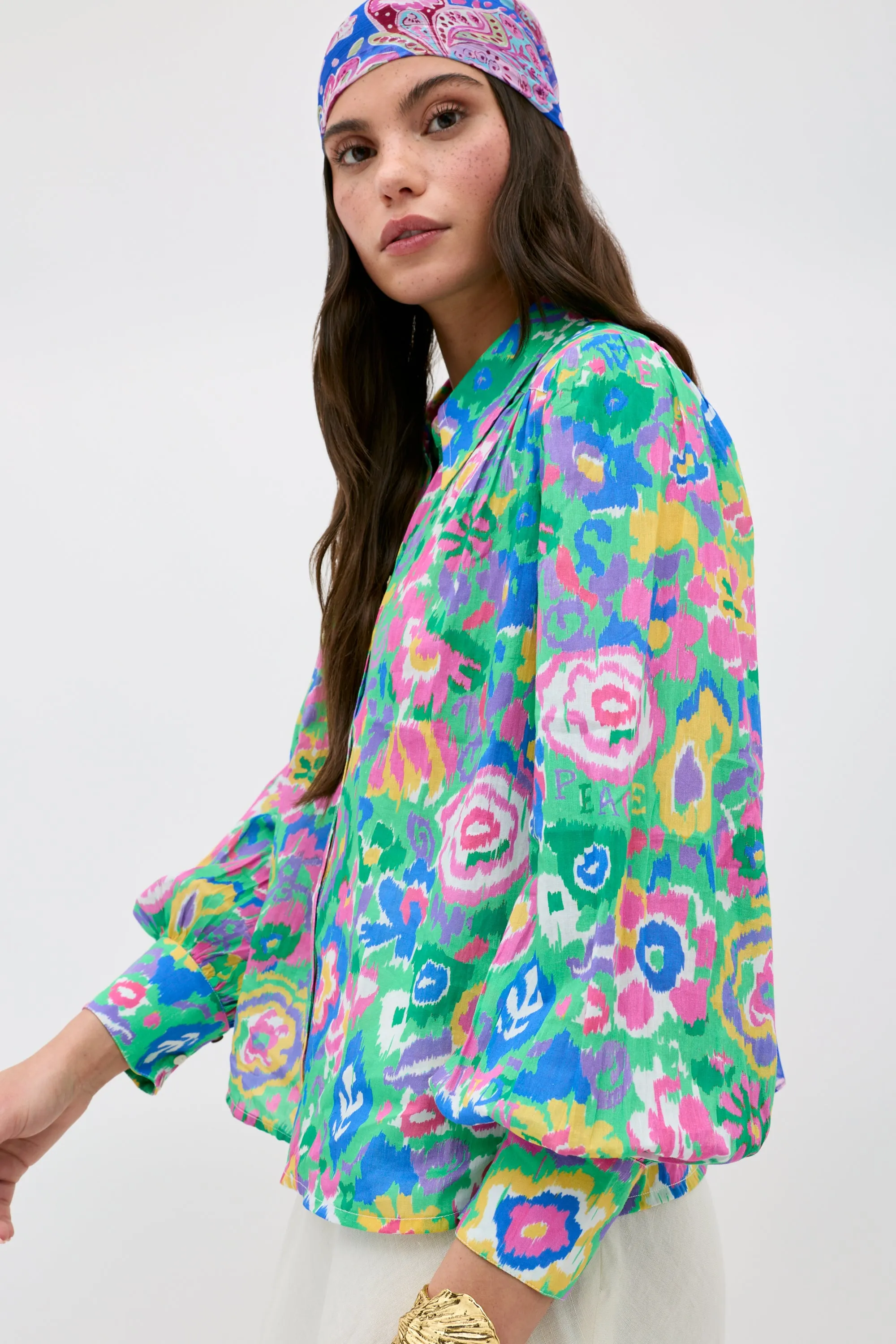 Blake - Ikat Bloom Green sold by RIXO product image thumbnail 3