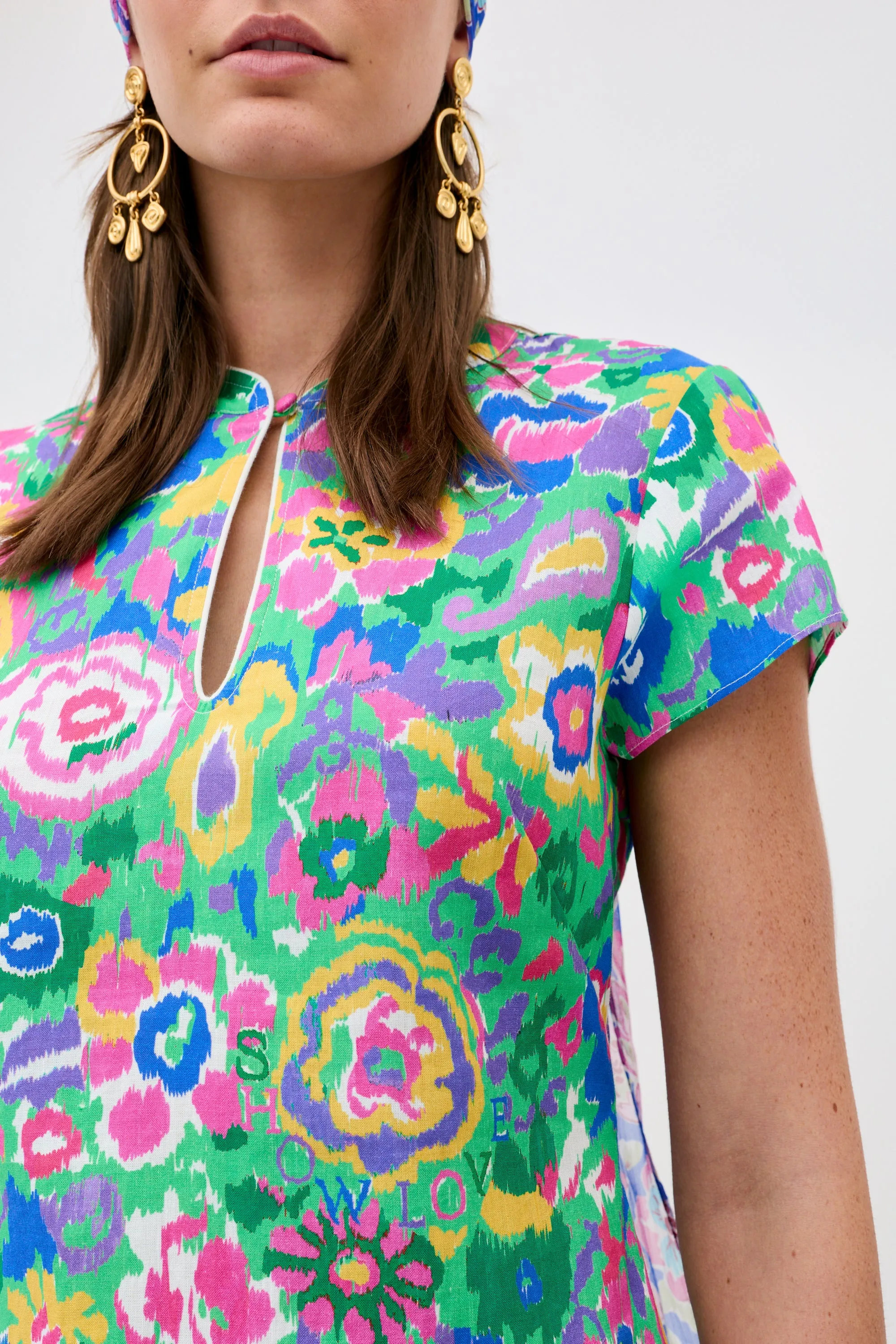 Lolita - Ikat Bloom Green sold by RIXO product image thumbnail 3