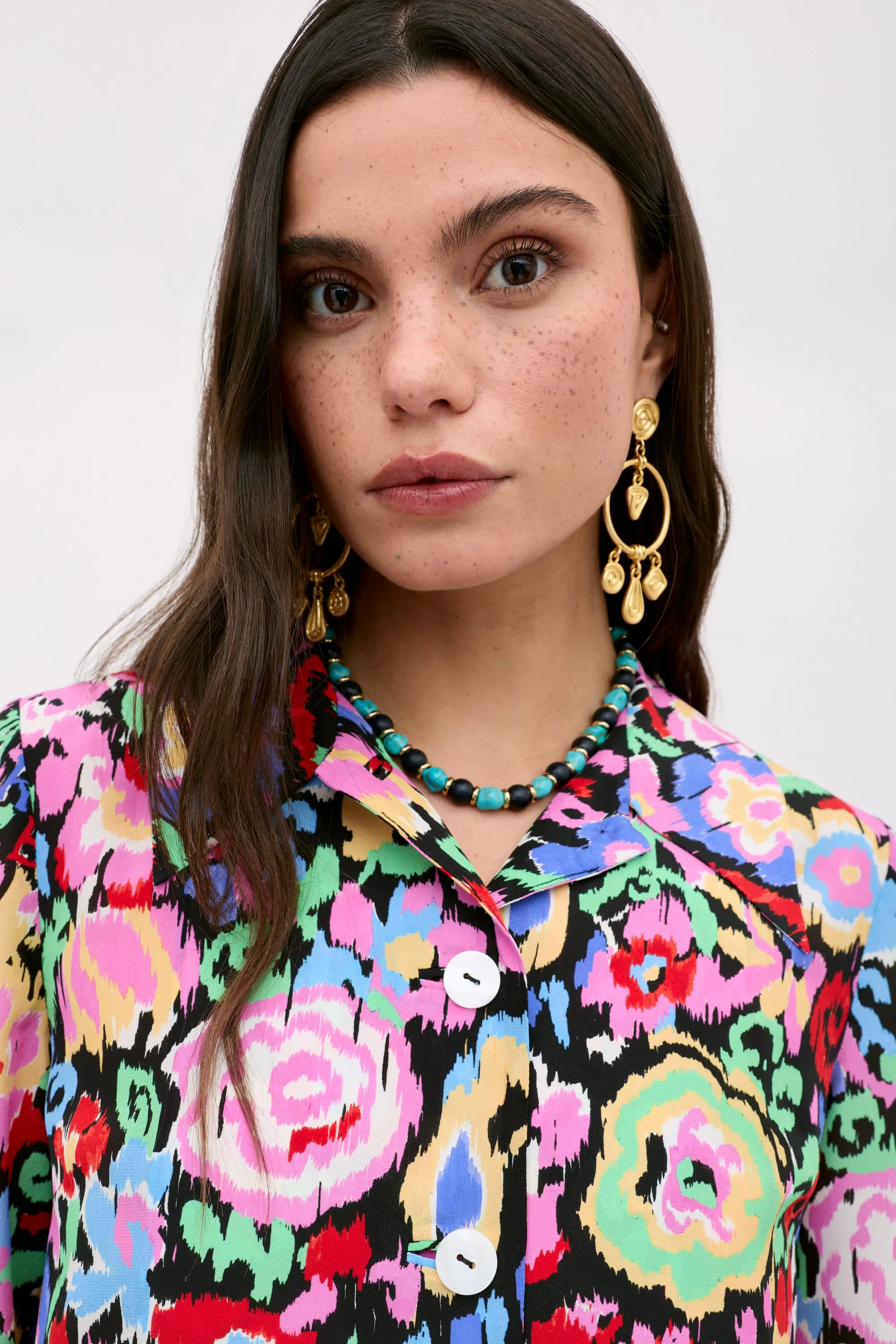 Ginette - Ikat Bloom Charcoal sold by RIXO product image thumbnail 4