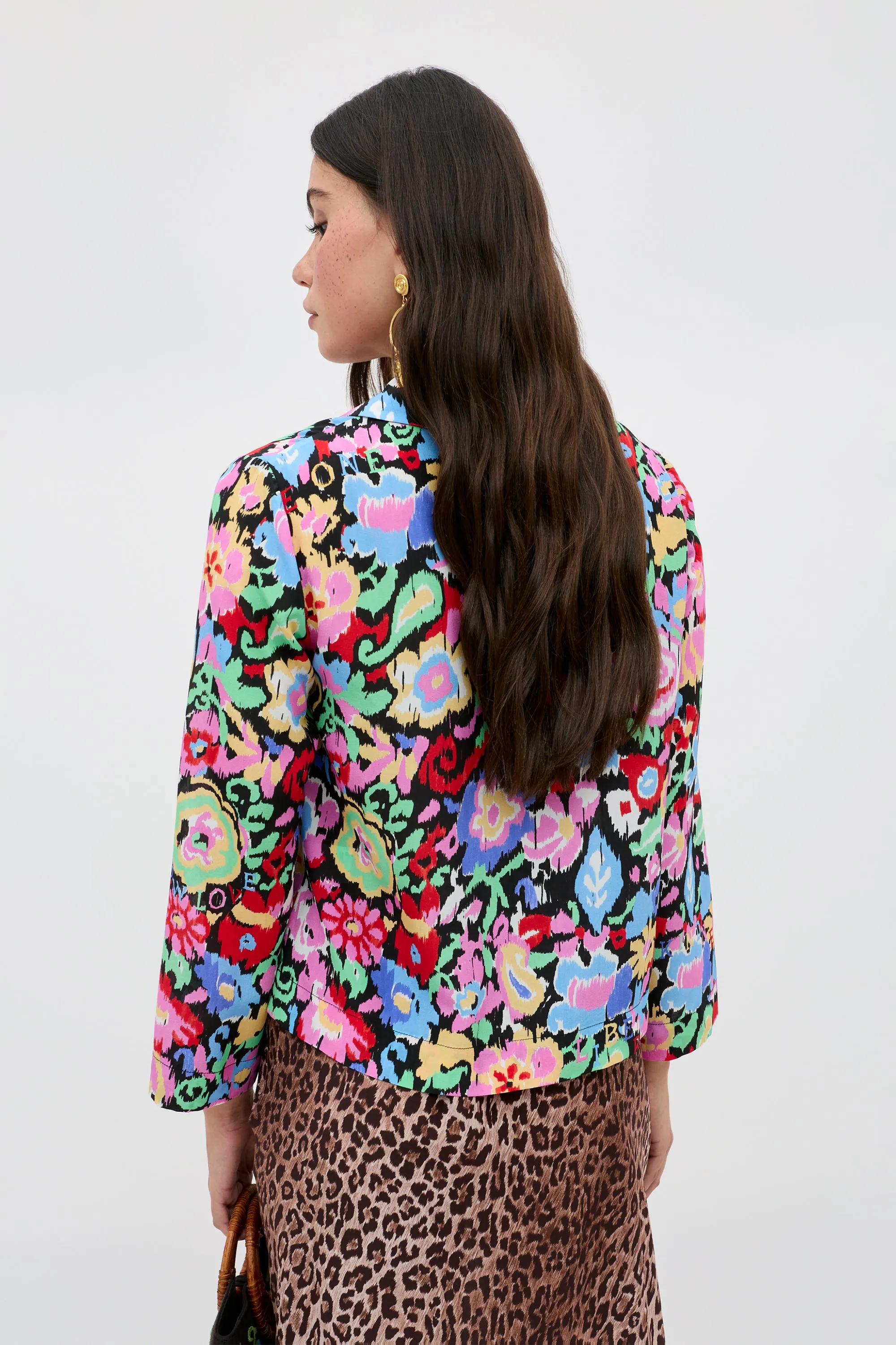 Ginette - Ikat Bloom Charcoal sold by RIXO product image thumbnail 5