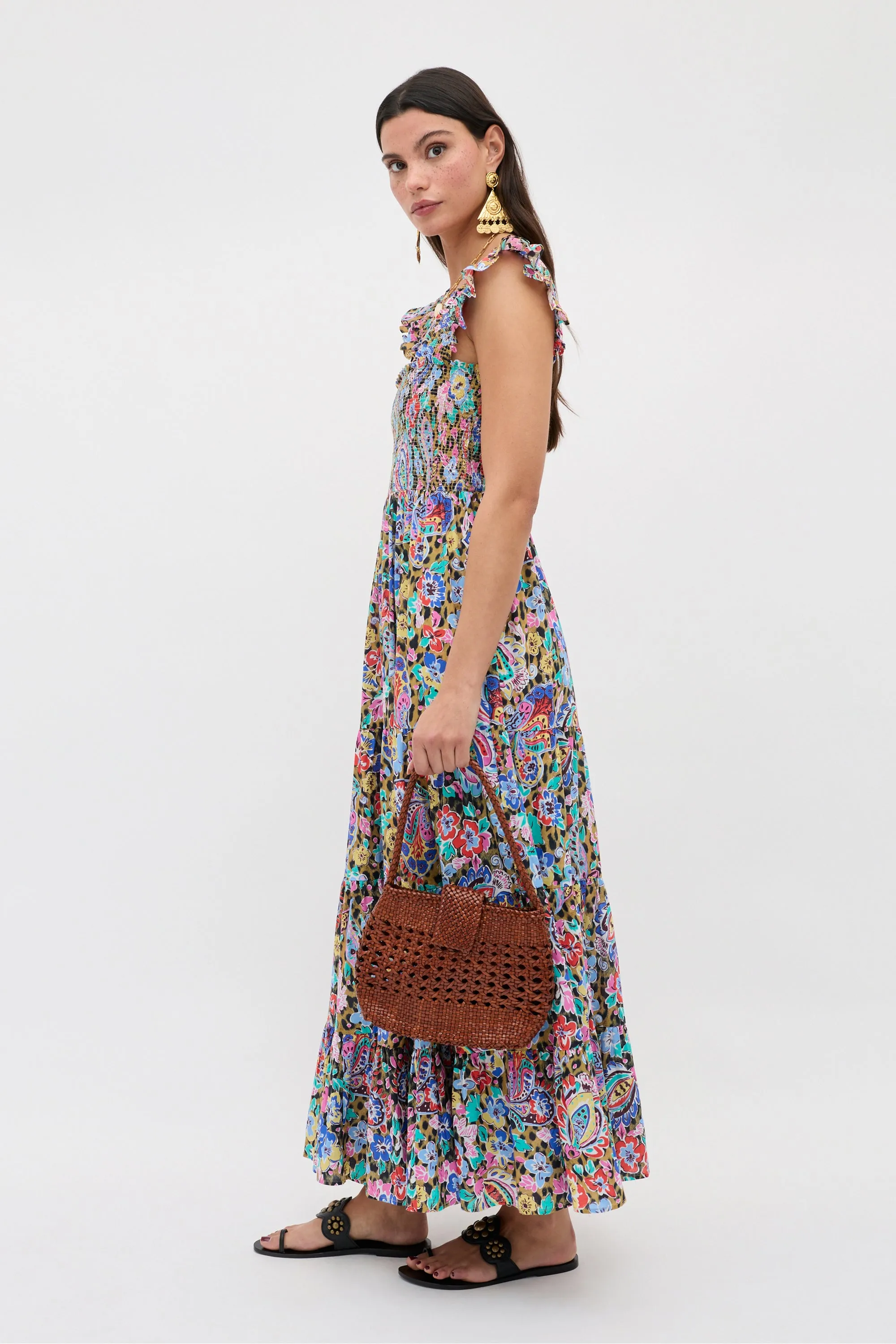 Kendall - Cara Floral Leopard Brown sold by RIXO product image thumbnail 3