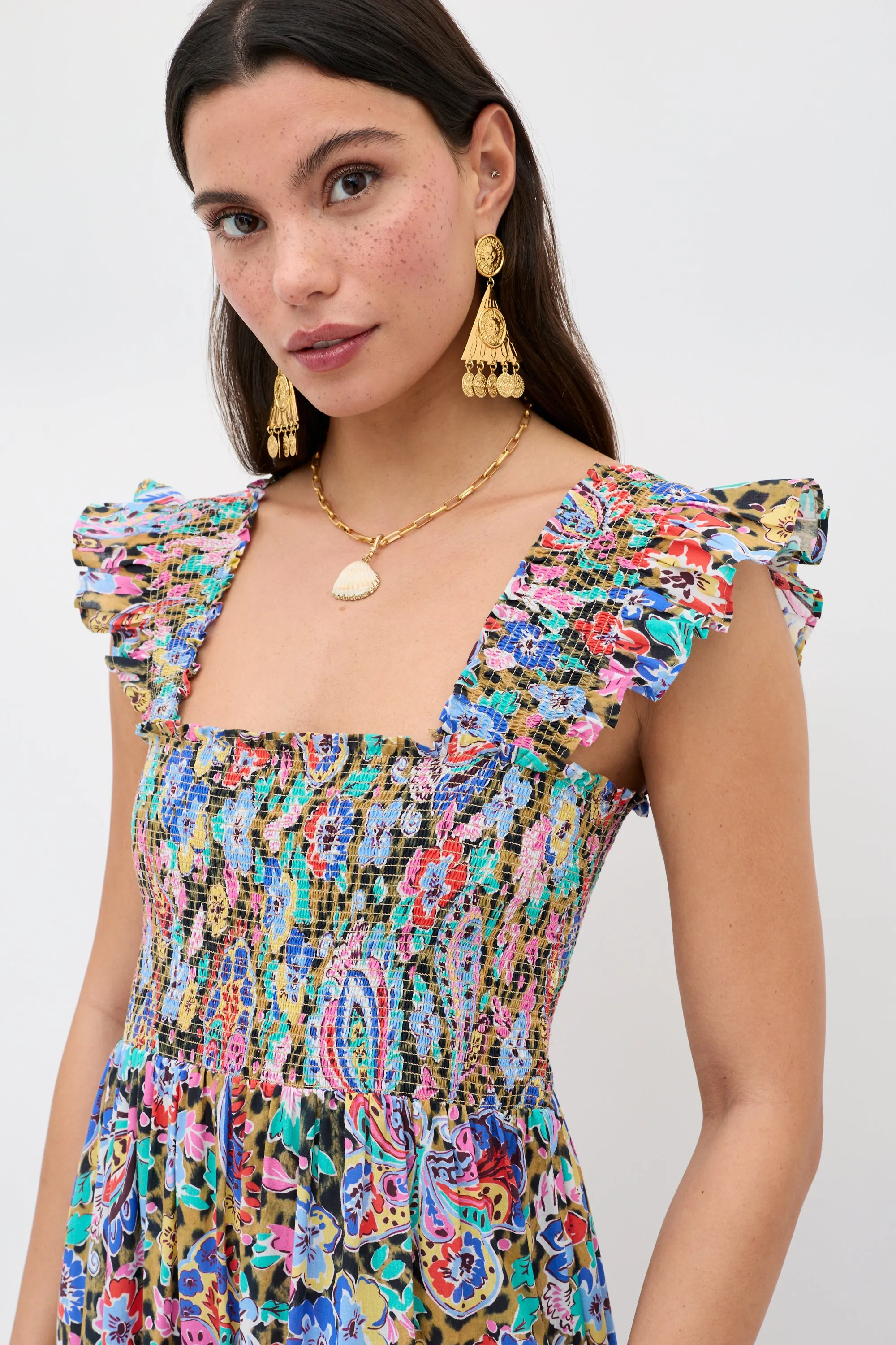 Kendall - Cara Floral Leopard Brown sold by RIXO product image thumbnail 2