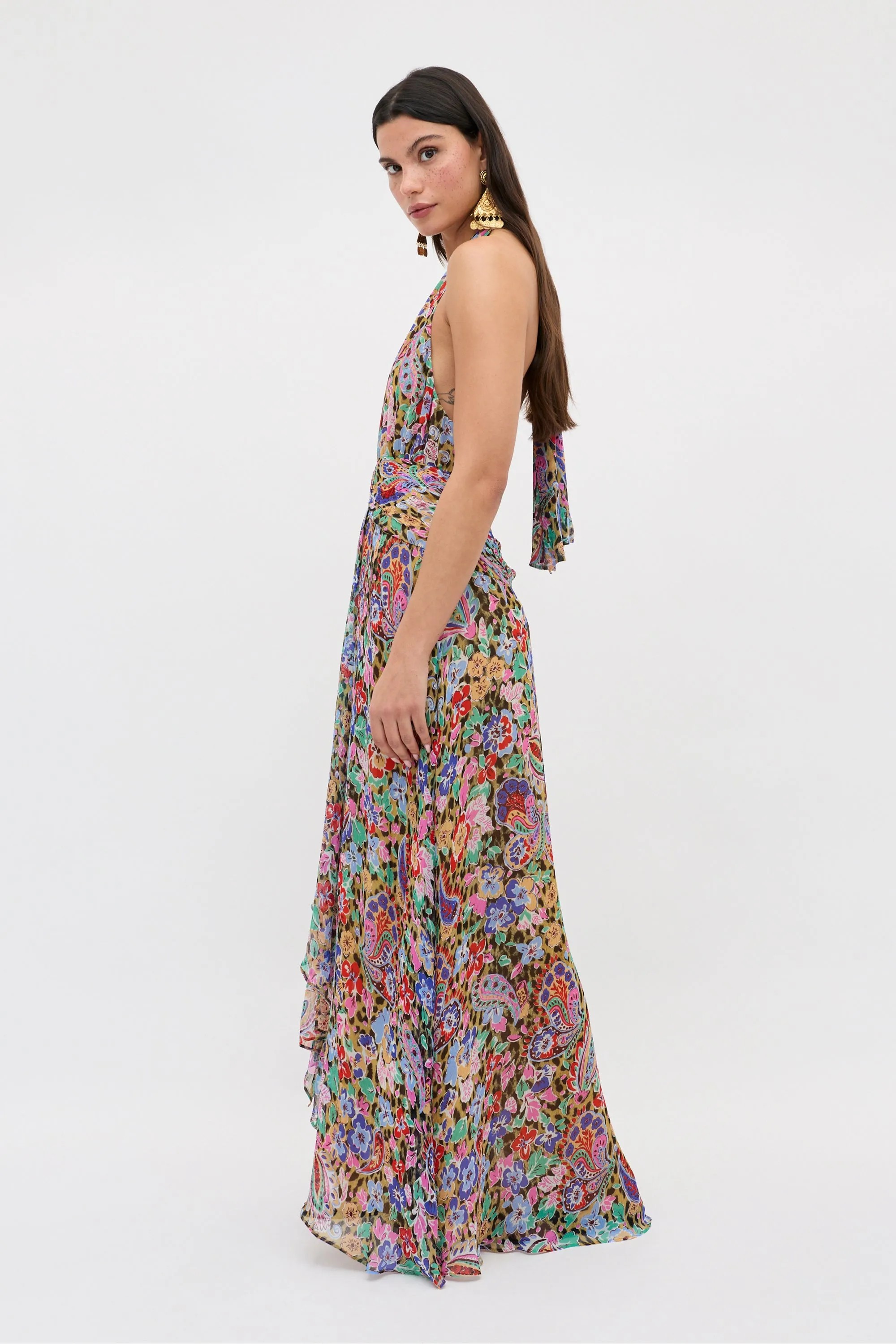 Alaina - Cara Floral Leopard Brown sold by RIXO product image thumbnail 3