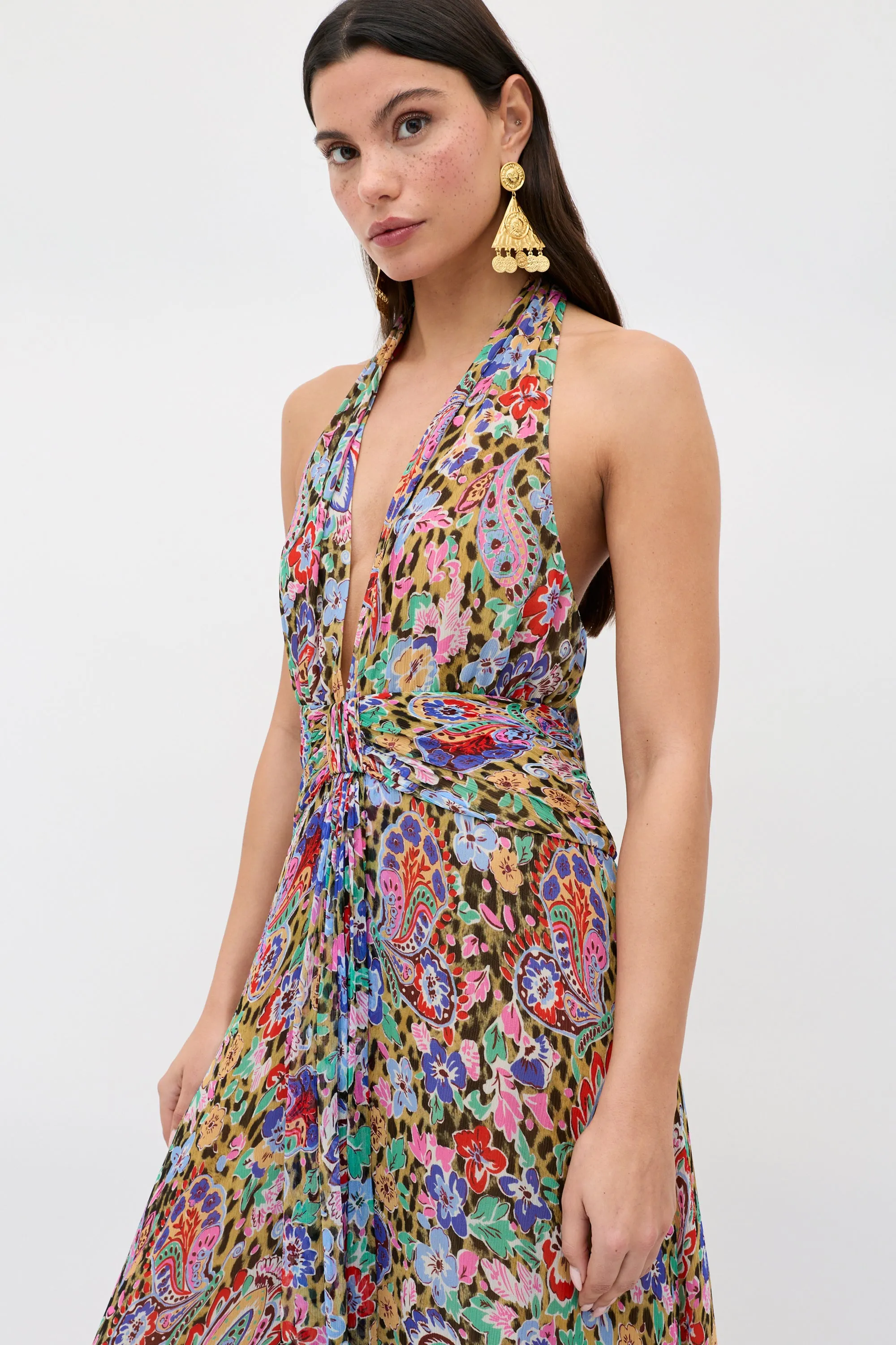 Alaina - Cara Floral Leopard Brown sold by RIXO product image thumbnail 2