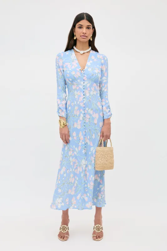 Katie -  Watercolour Floral Blue sold by RIXO