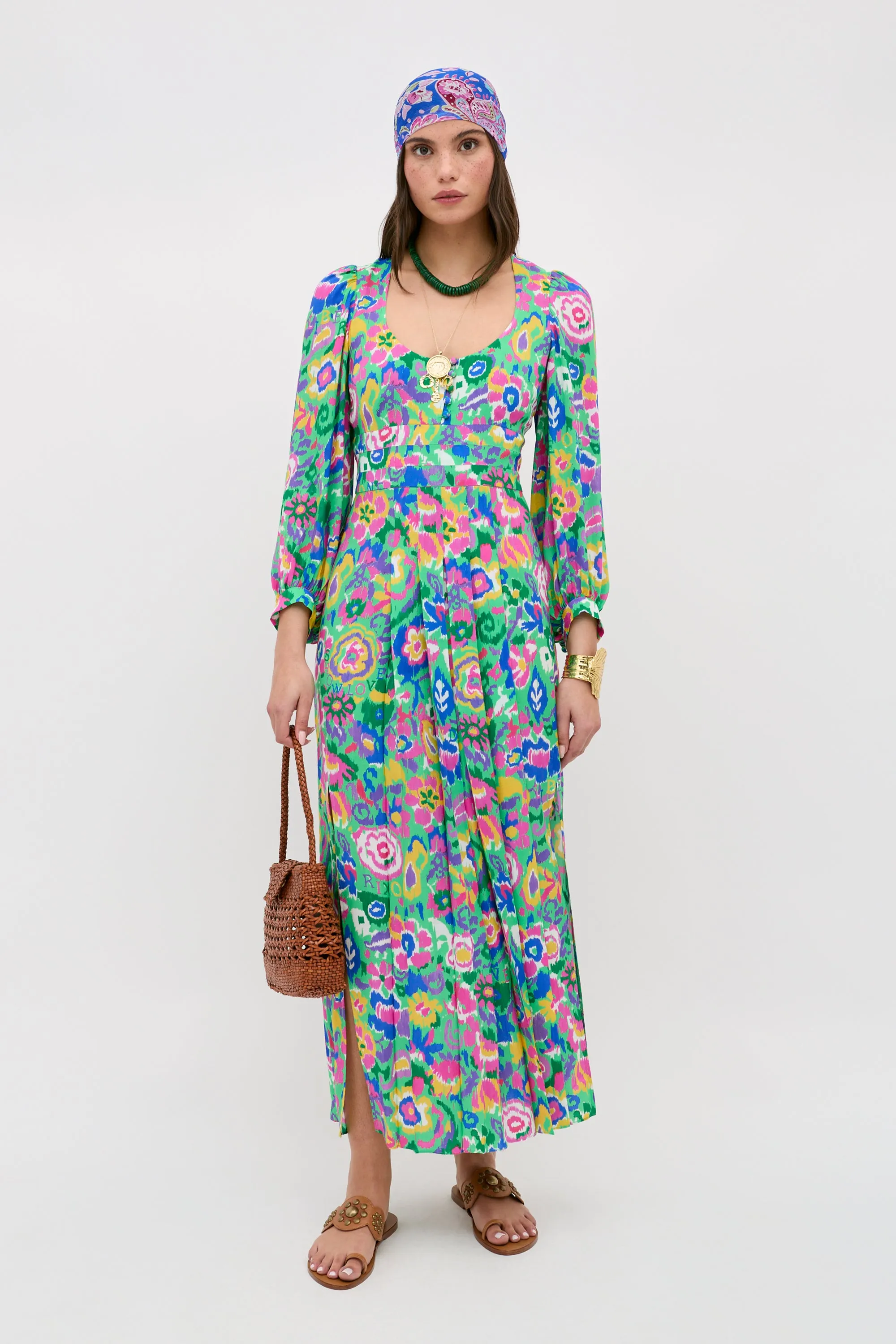 Alfie - Ikat Bloom Green sold by RIXO