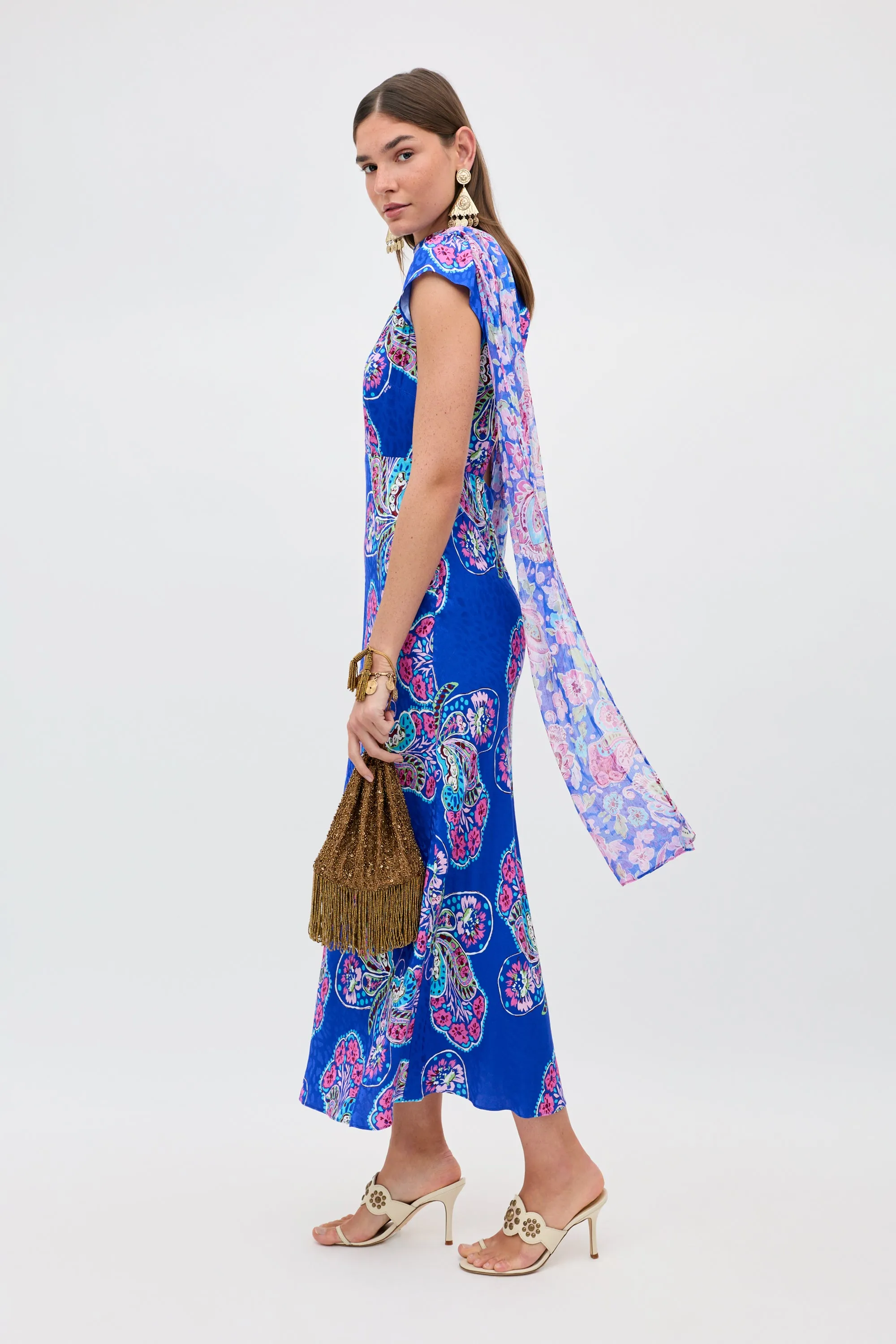 Amy - Butterfly Bloom Jacquard Blue sold by RIXO product image thumbnail 2