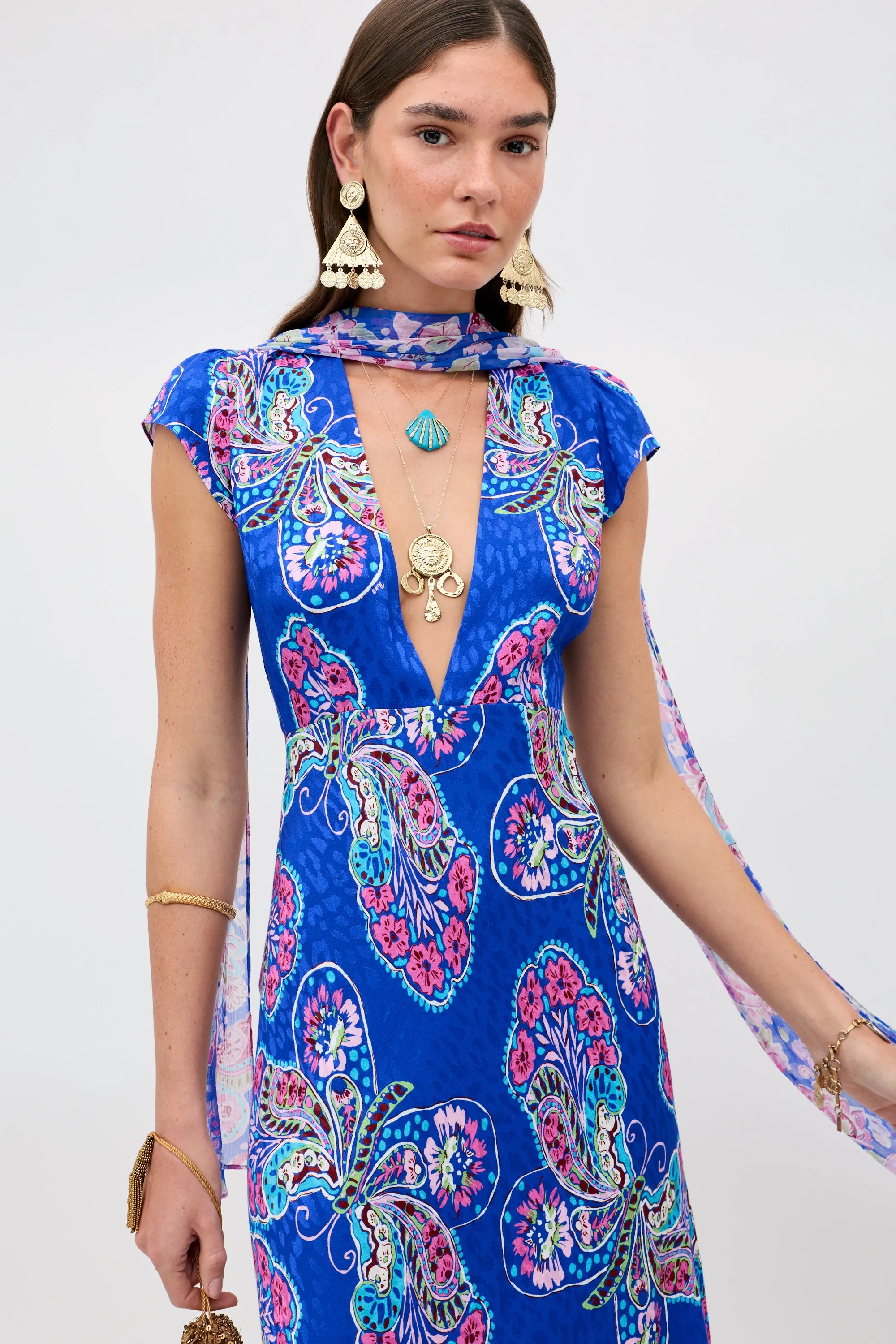 Amy - Butterfly Bloom Jacquard Blue sold by RIXO product image thumbnail 5