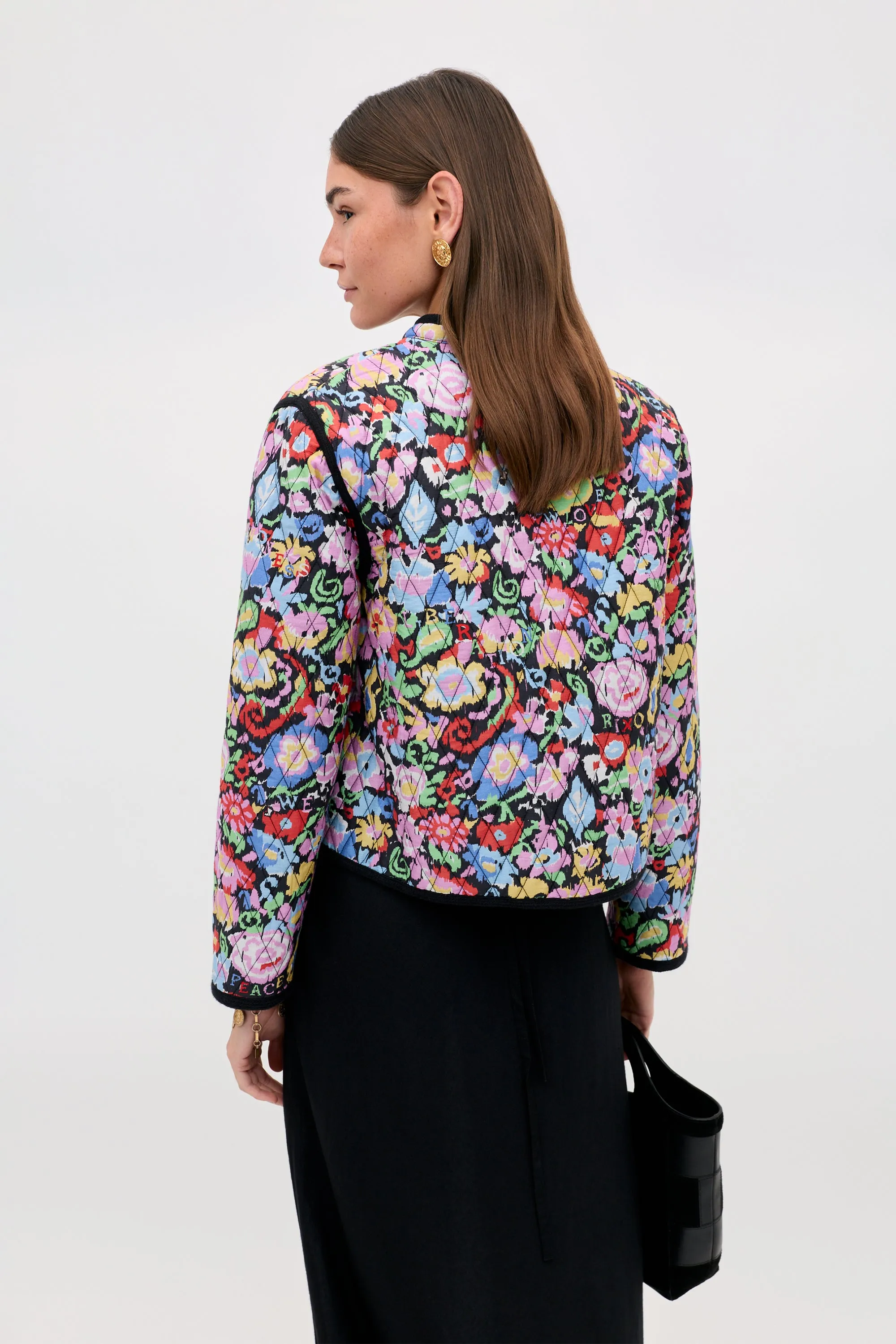 Lyanne - Ikat Bloom Charcoal sold by RIXO product image thumbnail 3