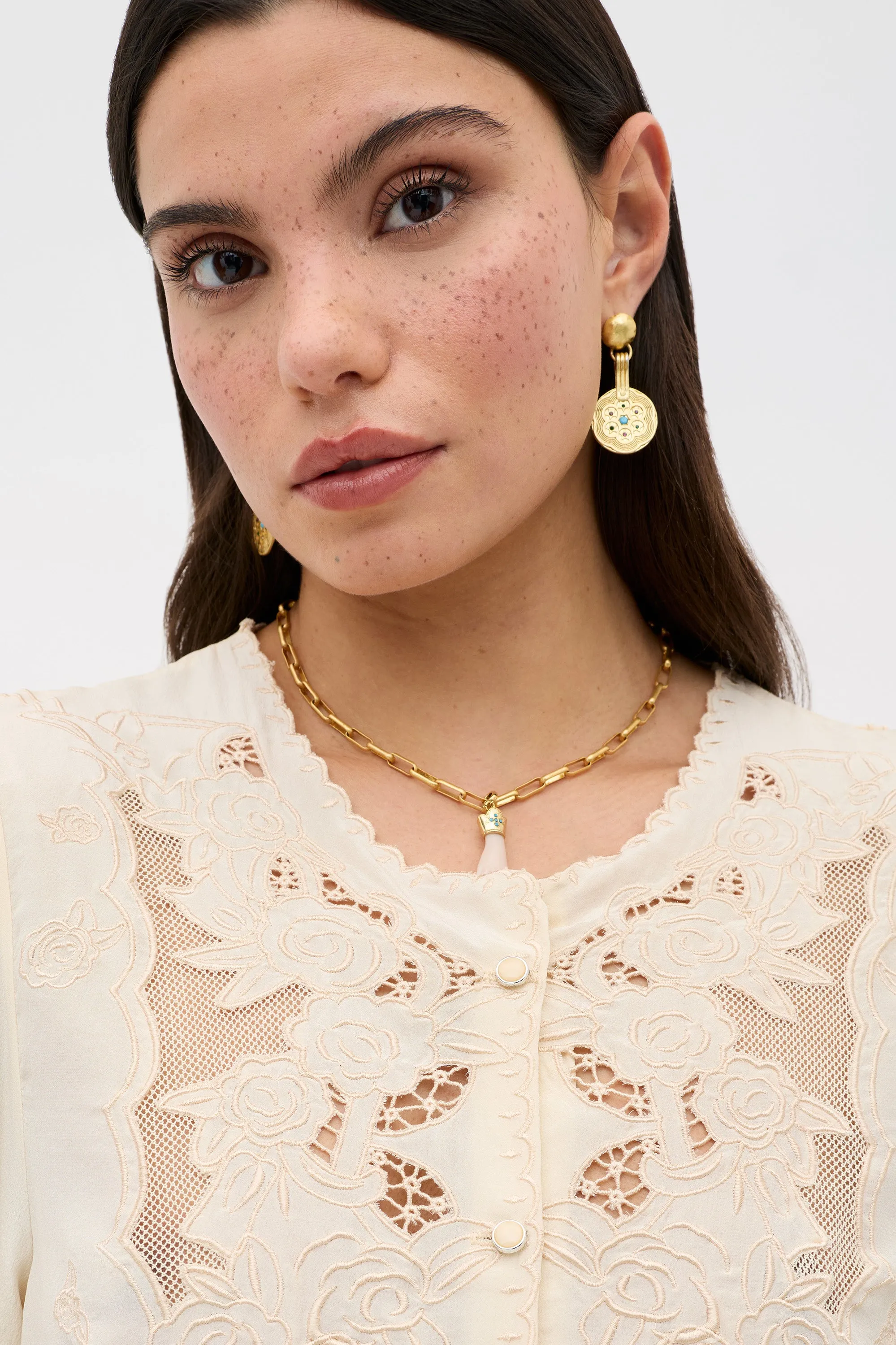 Faela - Rosalie Embroidery Shell sold by RIXO product image thumbnail 3