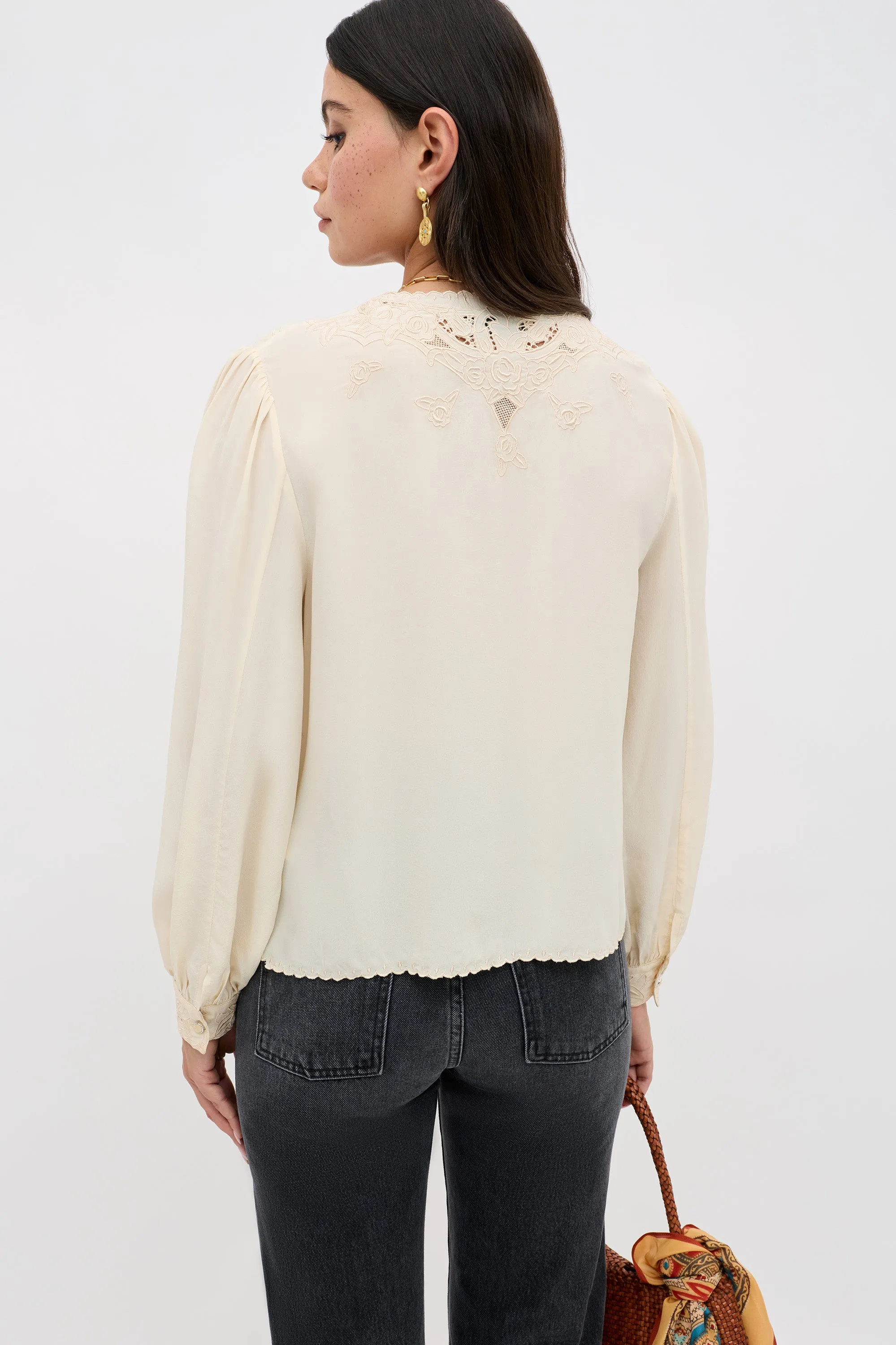 Faela - Rosalie Embroidery Shell sold by RIXO product image thumbnail 4