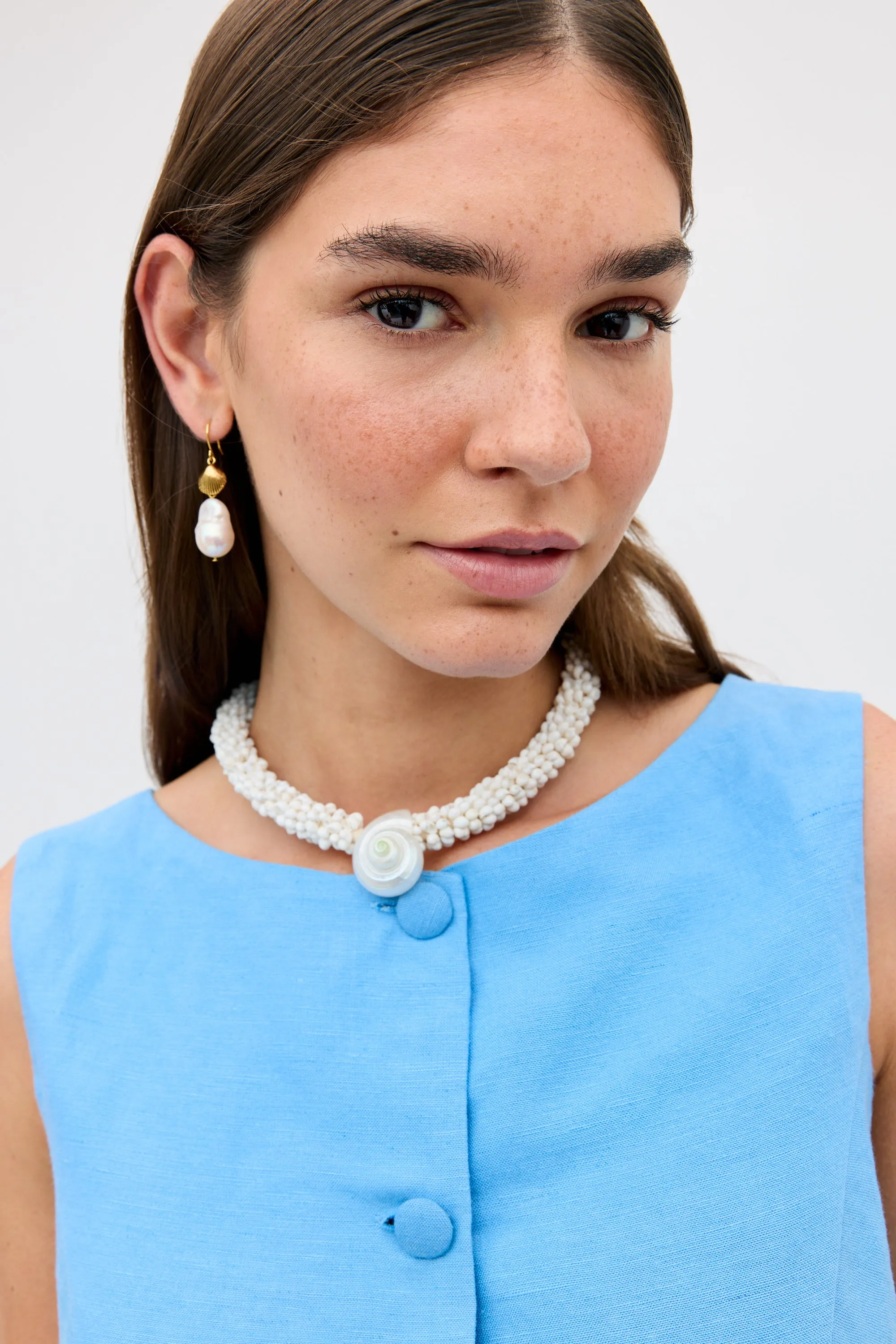 Lucca - Daisy Cutwork Embroidery Blue sold by RIXO product image thumbnail 5