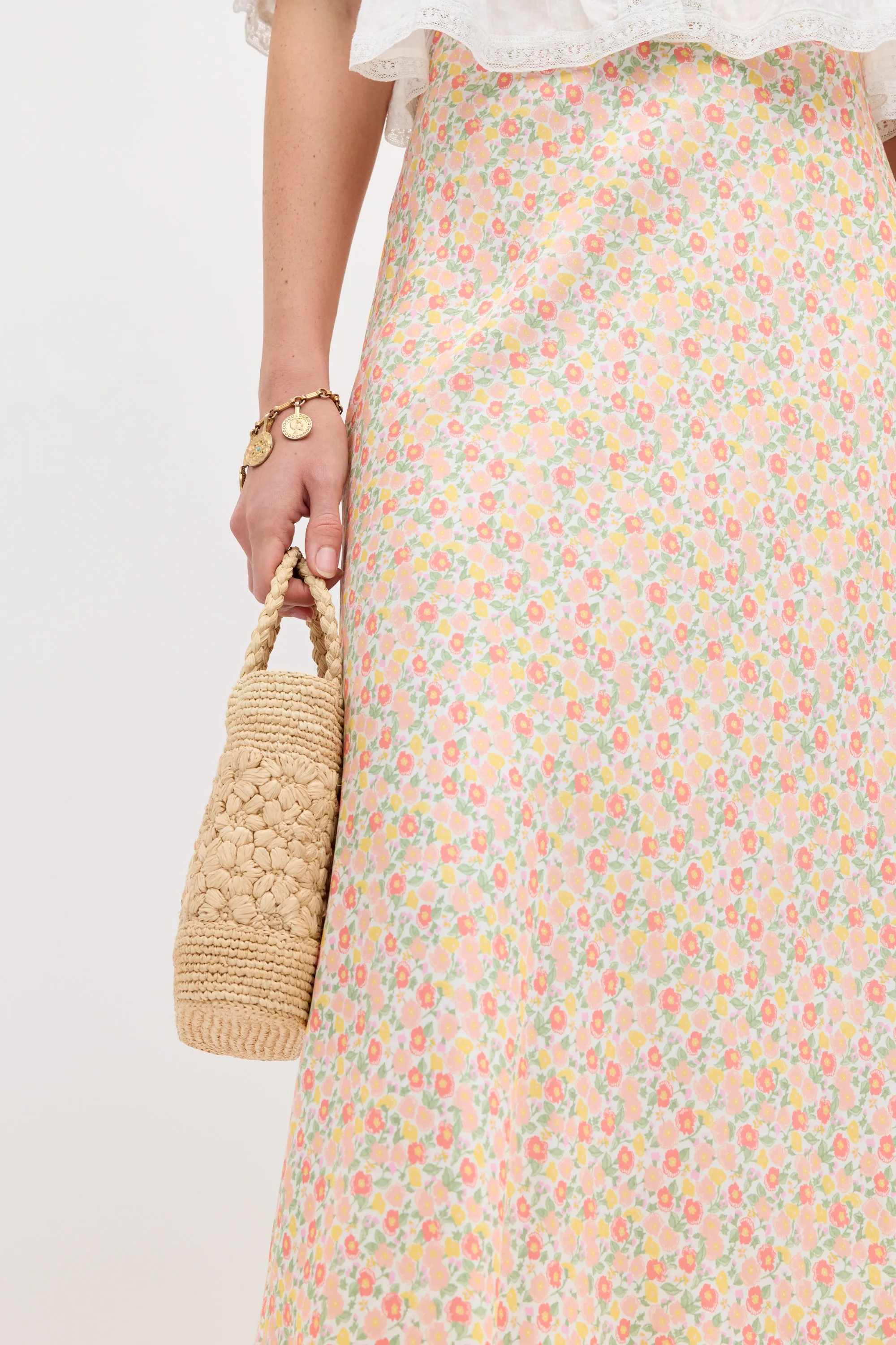 matilde skirt katie floral cream sold by RIXO product image thumbnail 4