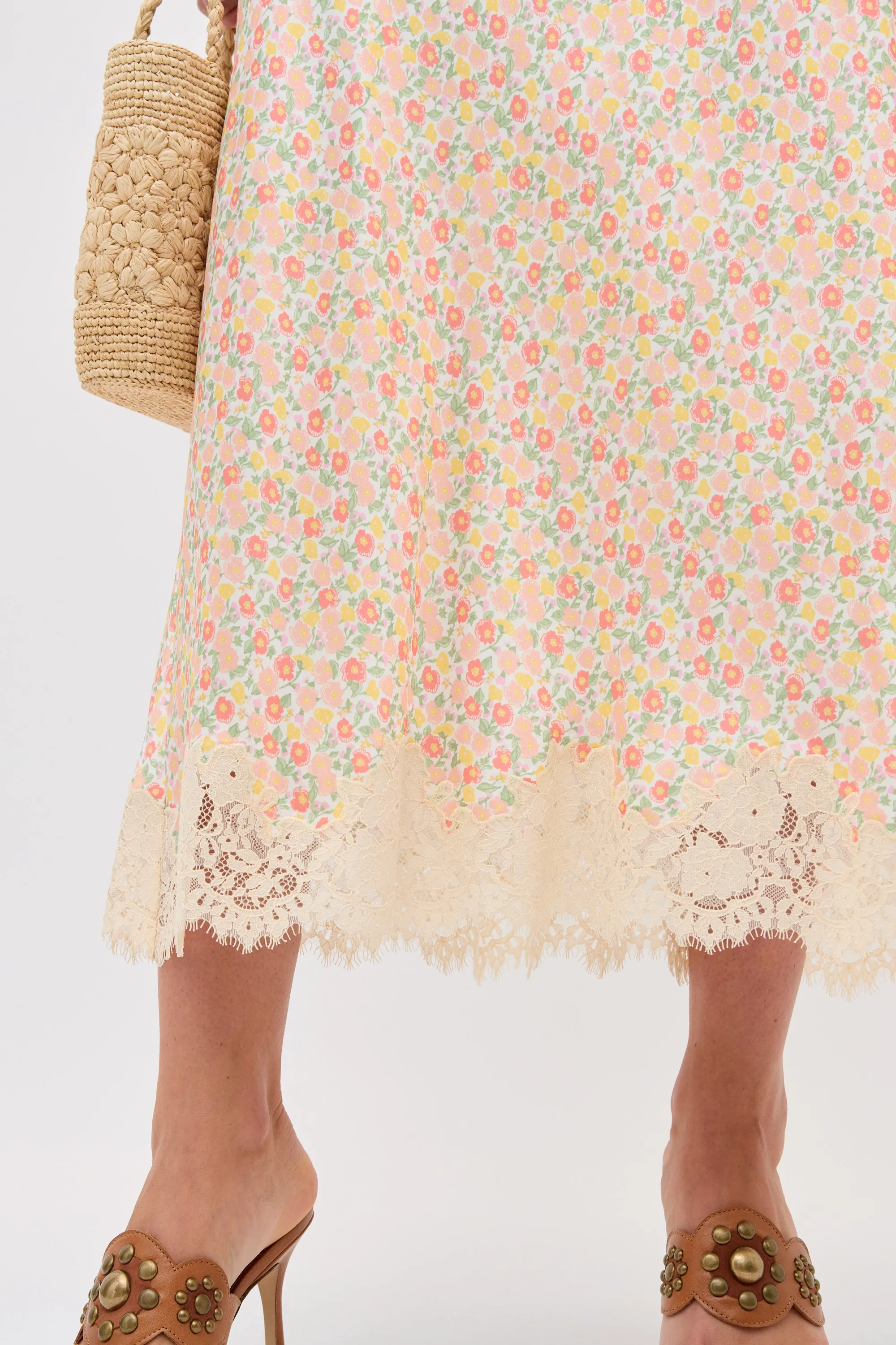 matilde skirt katie floral cream sold by RIXO product image thumbnail 5