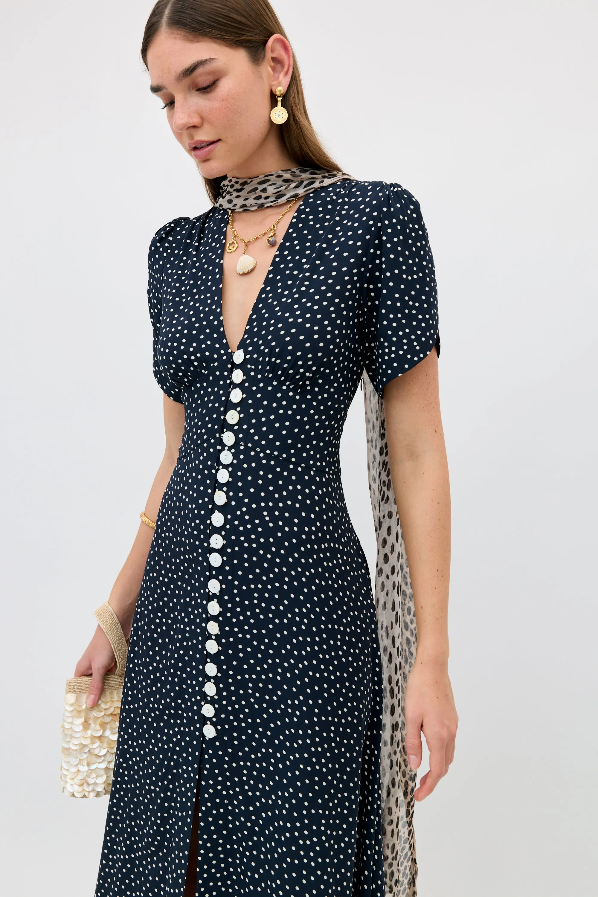Novara - Painted Spot Midnight Navy sold by RIXO product image thumbnail 4