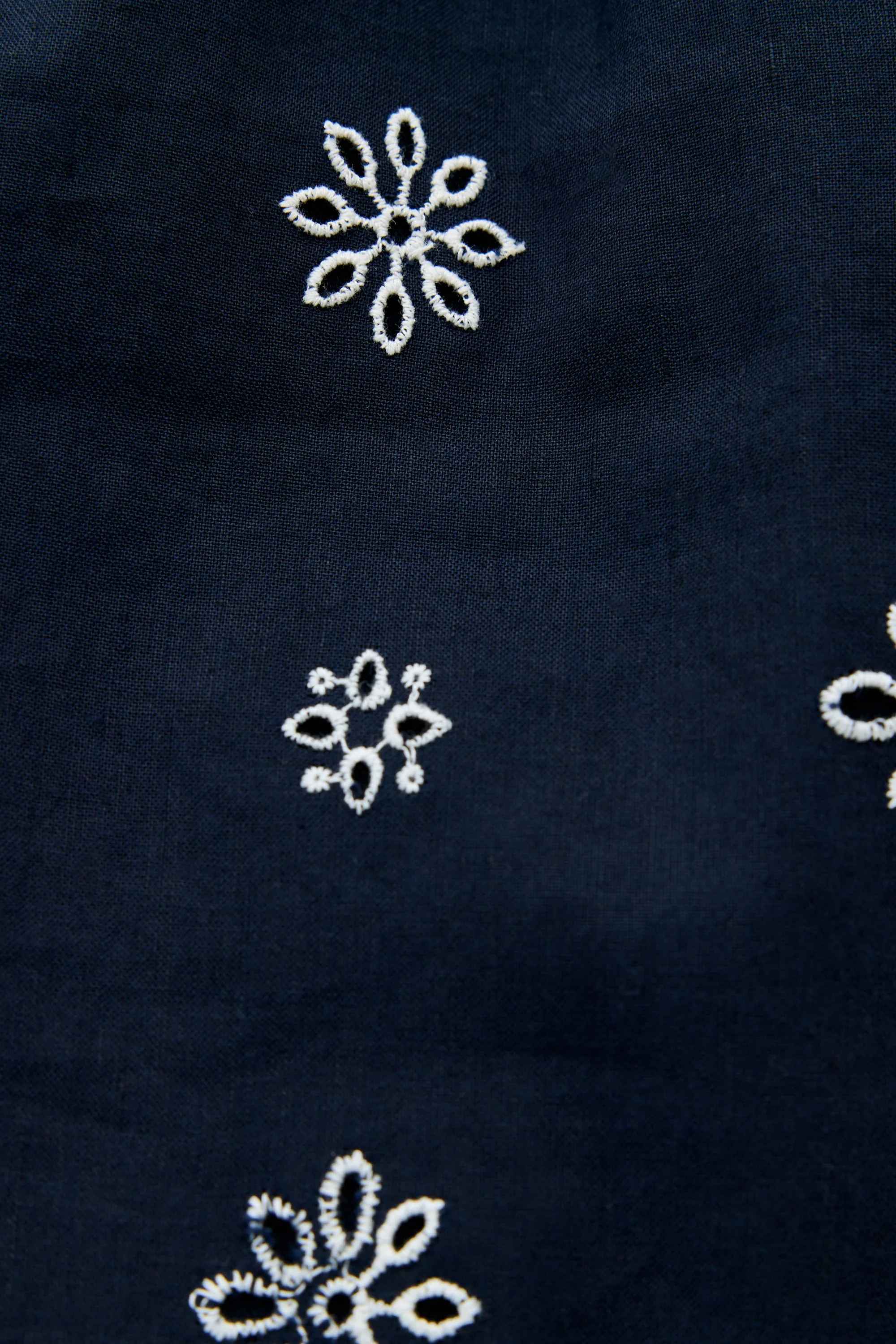 Susana - Blossom Cutwork Embroidery Navy sold by RIXO product image thumbnail 4