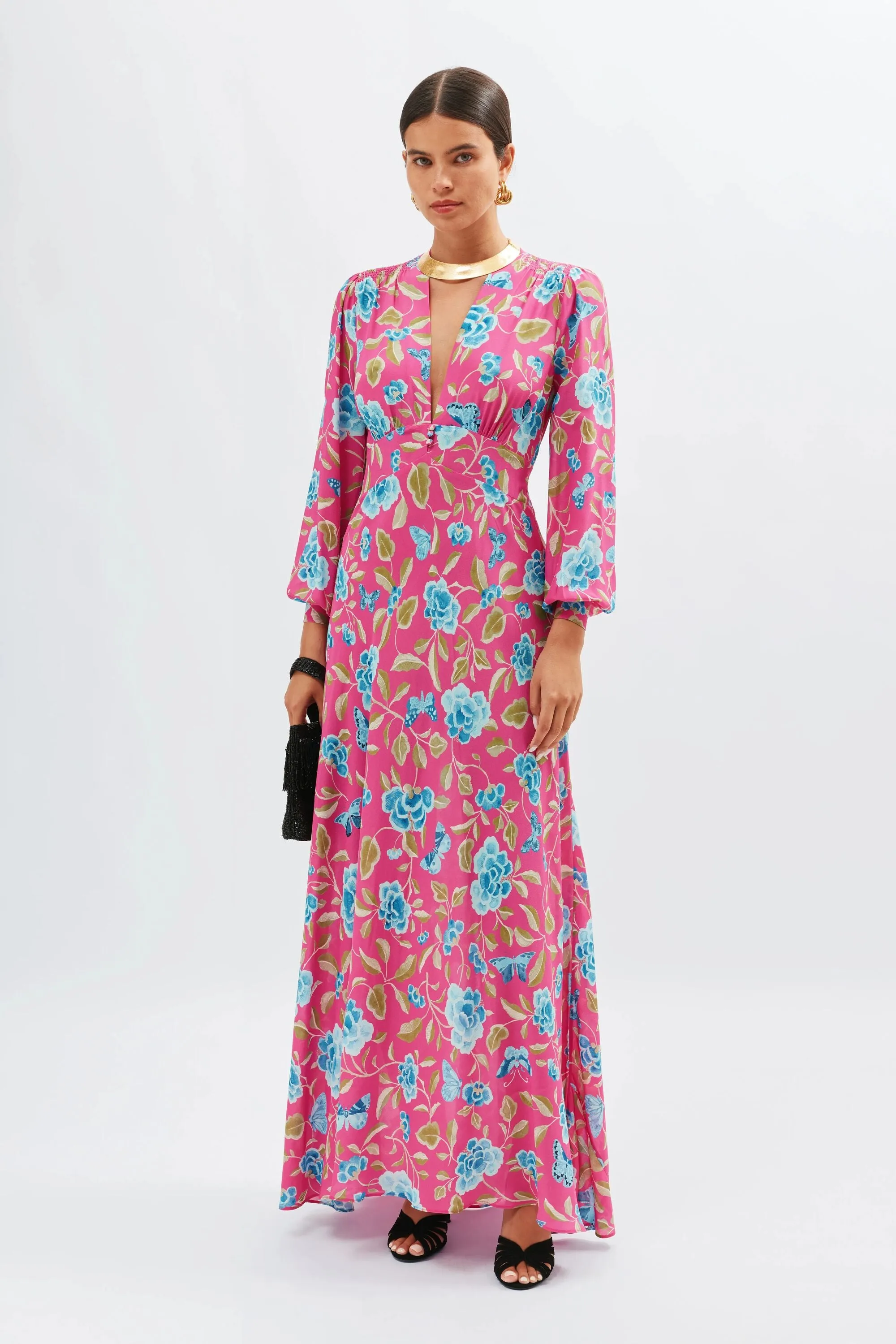 Emory - Butterfly Floral Magenta sold by RIXO