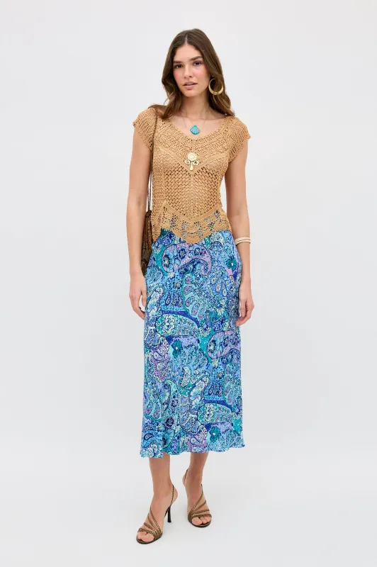 Kelly - Paisley Floral Blue made by RIXO