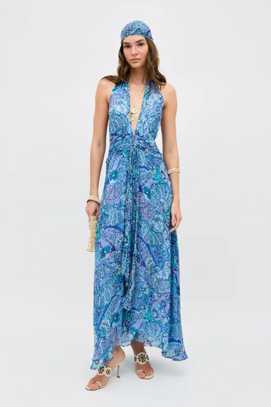 Alaina - Paisley Floral Blue made by RIXO