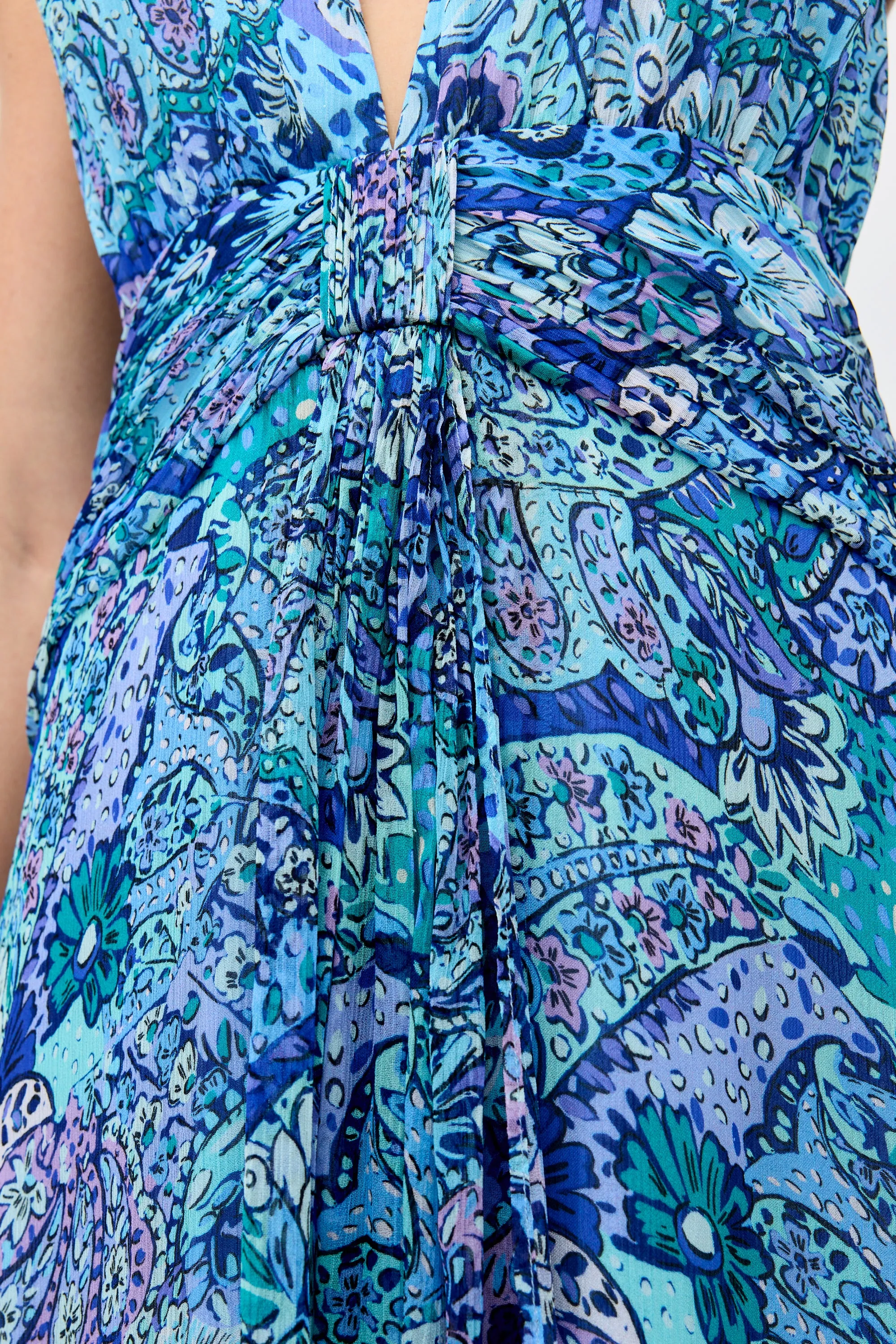 Alaina - Paisley Floral Blue sold by RIXO product image thumbnail 5