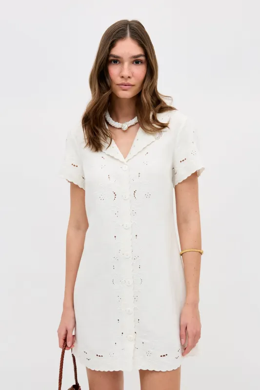 Zayanna - Esther Cutwork Embroidery Ivory made by RIXO