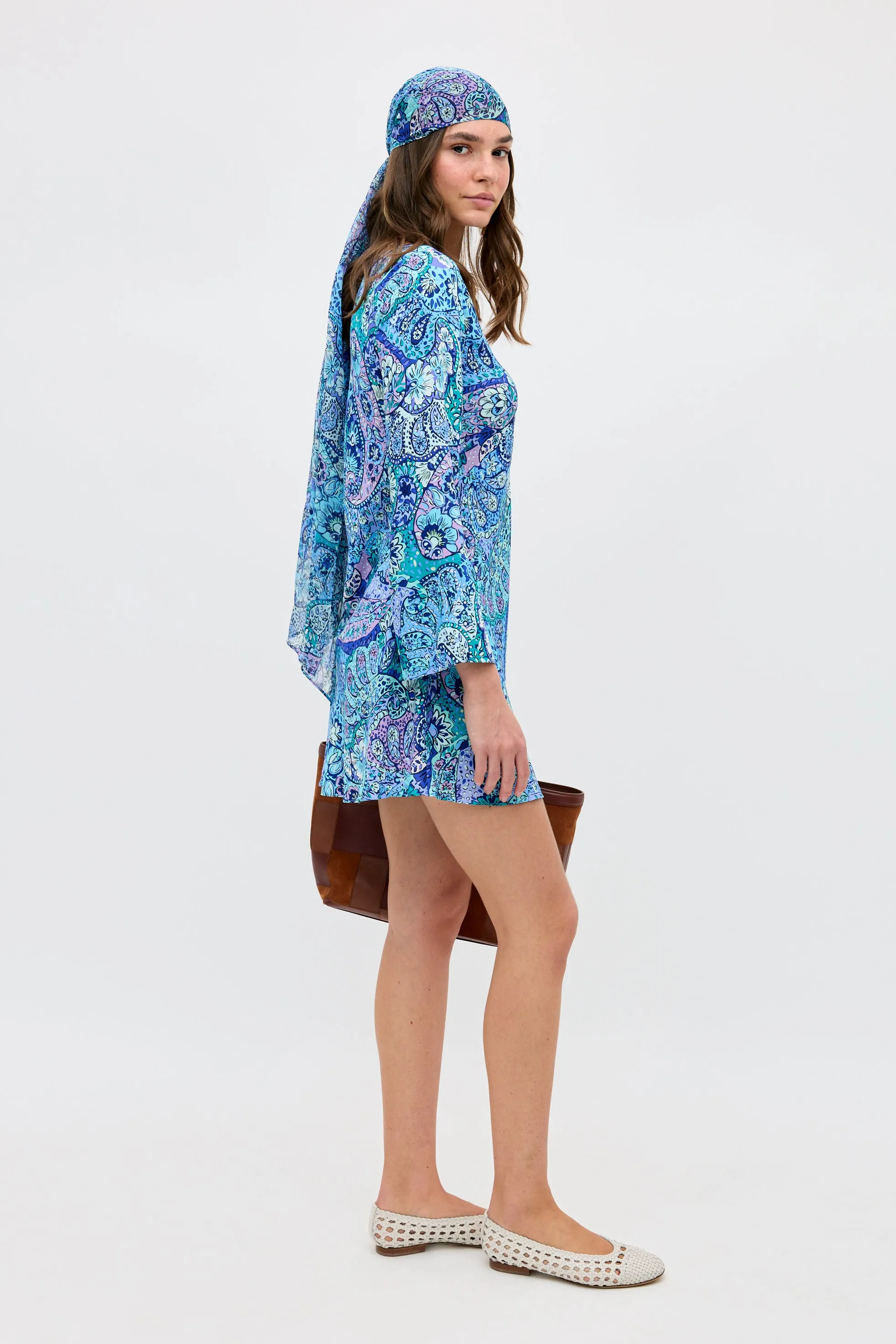 Dulce - Paisley Floral Blue sold by RIXO product image thumbnail 5