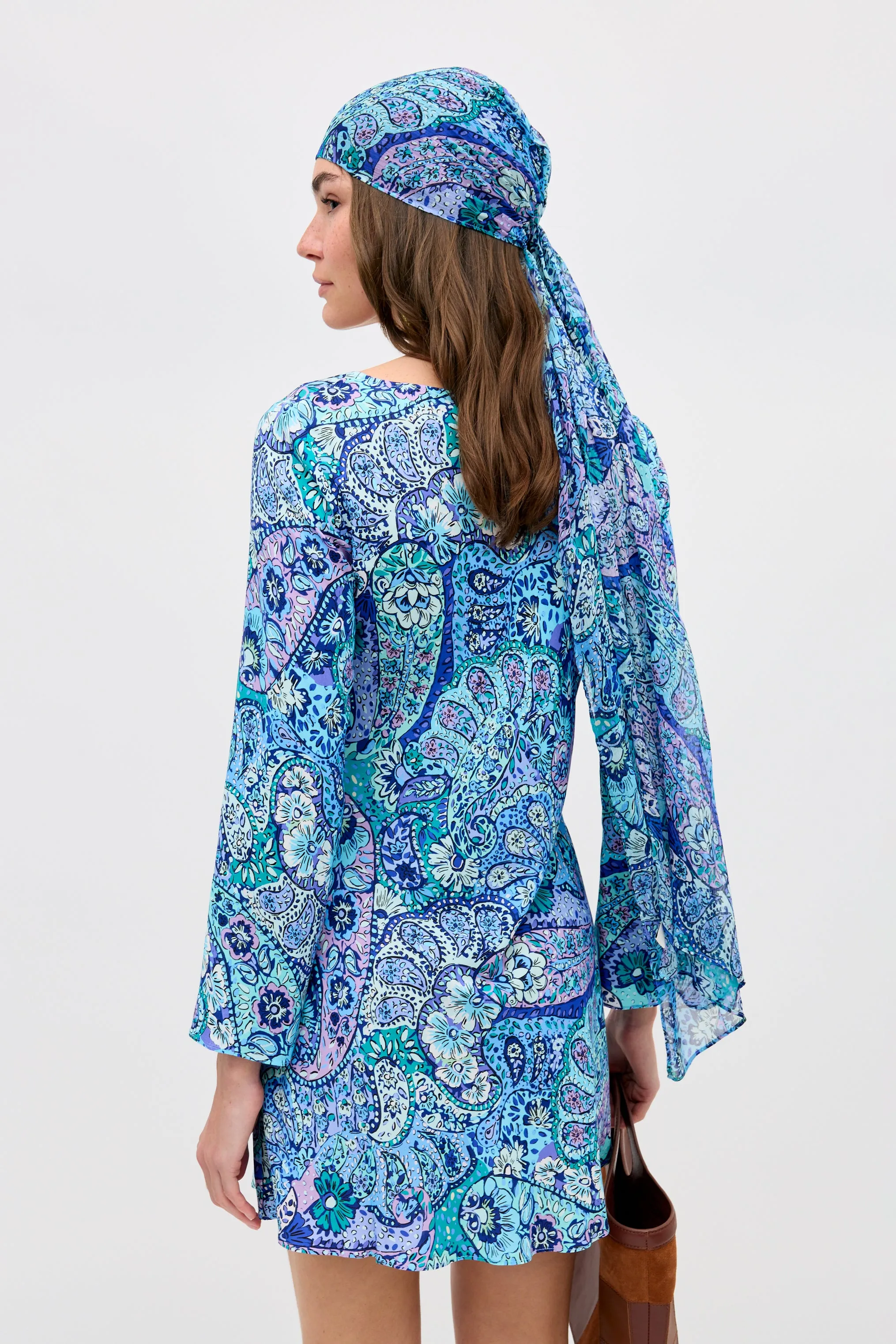 Dulce - Paisley Floral Blue sold by RIXO product image thumbnail 3
