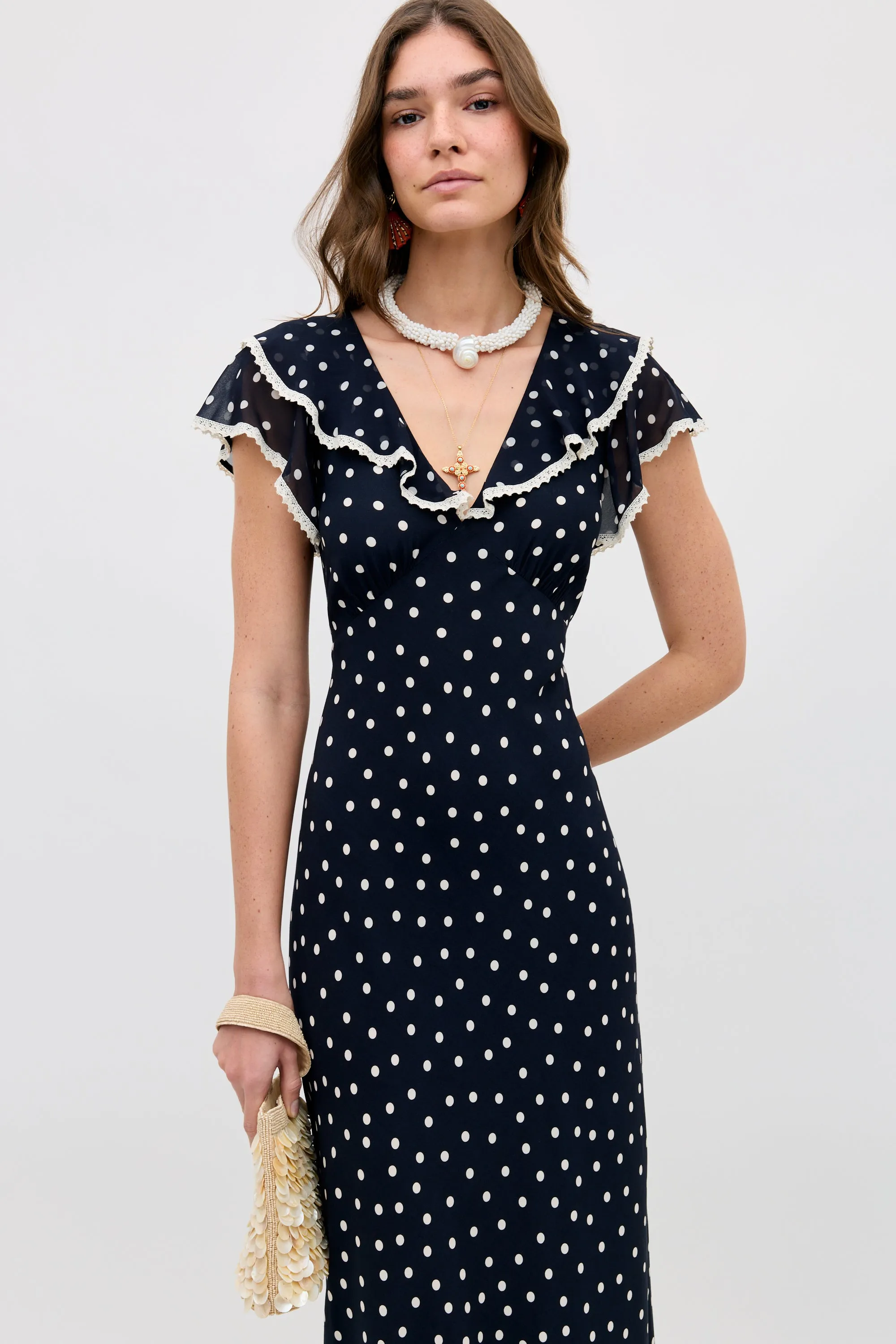bethea dress layla dot navy sold by RIXO product image thumbnail 2