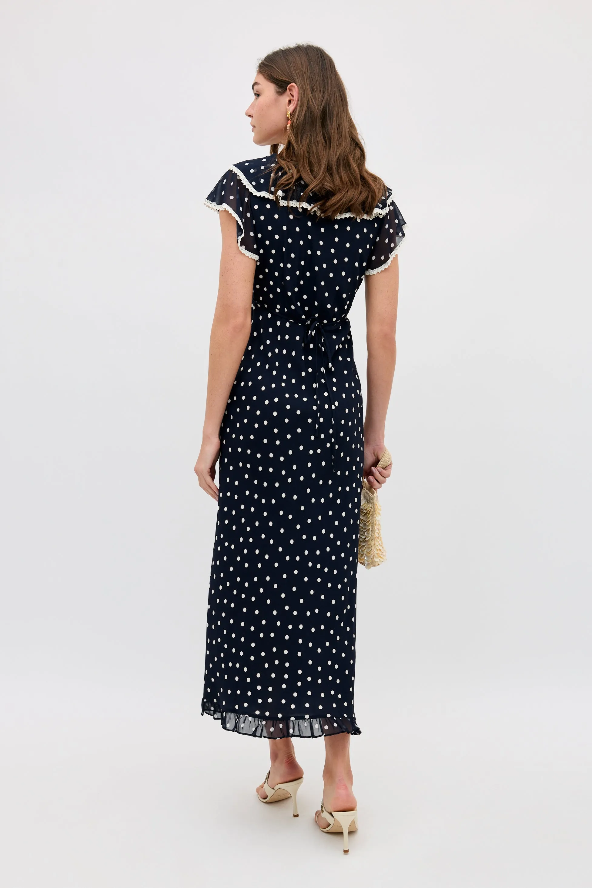 bethea dress layla dot navy sold by RIXO product image thumbnail 3