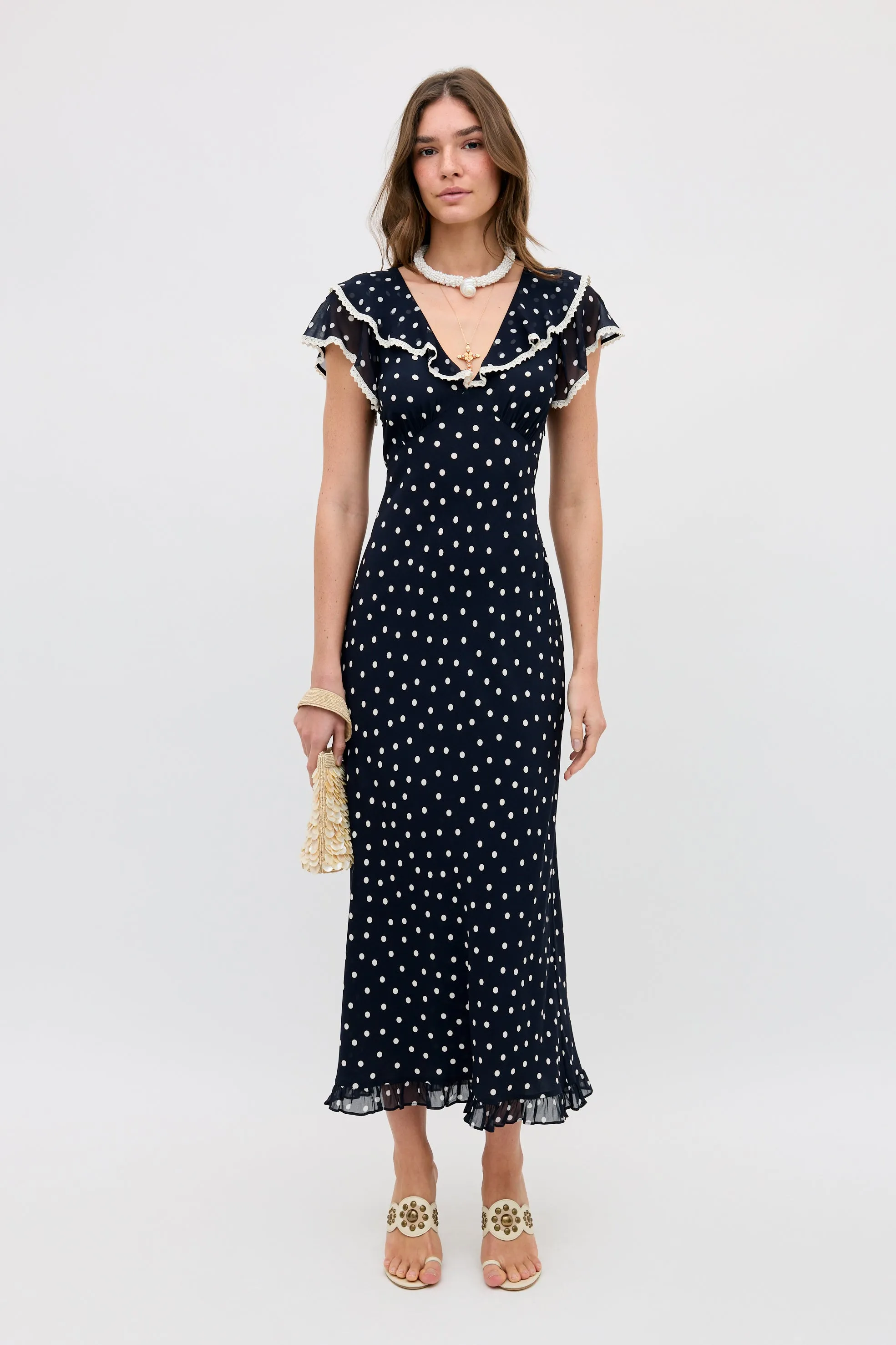bethea dress layla dot navy sold by RIXO product image thumbnail 5