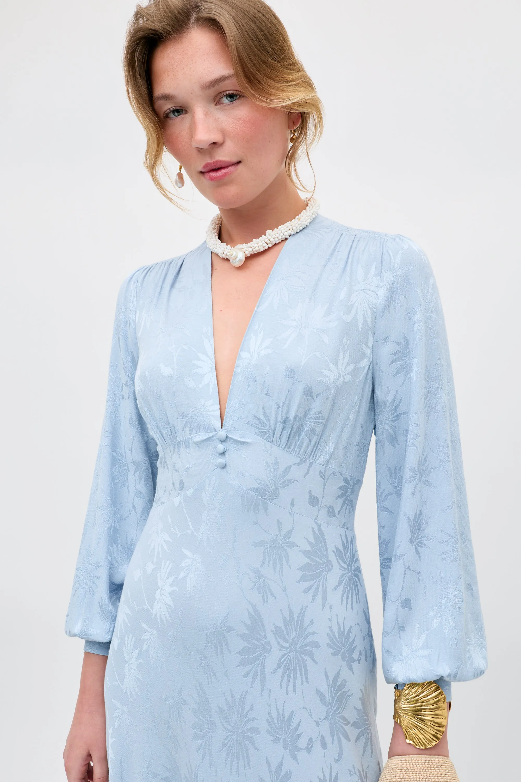 Emory - Daisy Jacquard Bluebell sold by RIXO product image thumbnail 2
