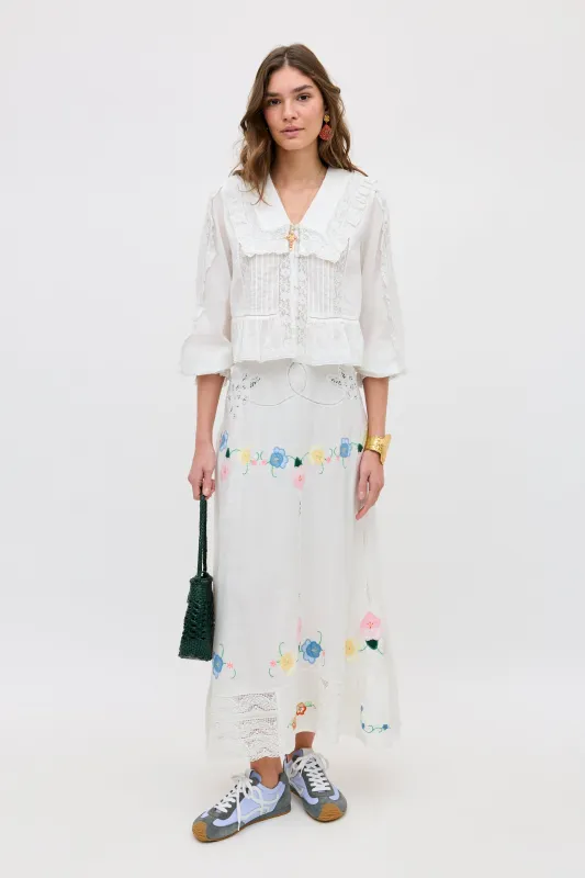 Paulina - Silje Embroidery Ivory made by RIXO