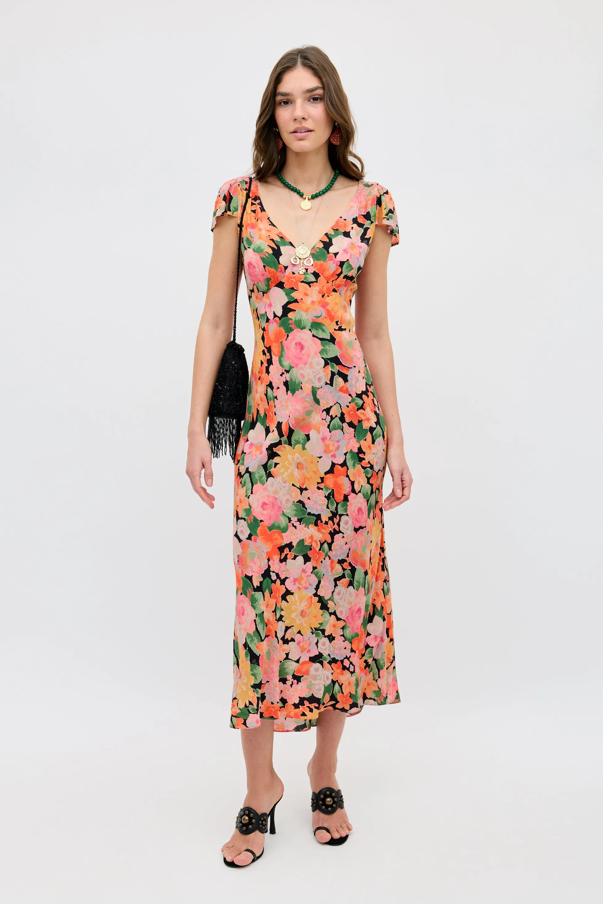 Cathy - Chelsea Floral Black sold by RIXO