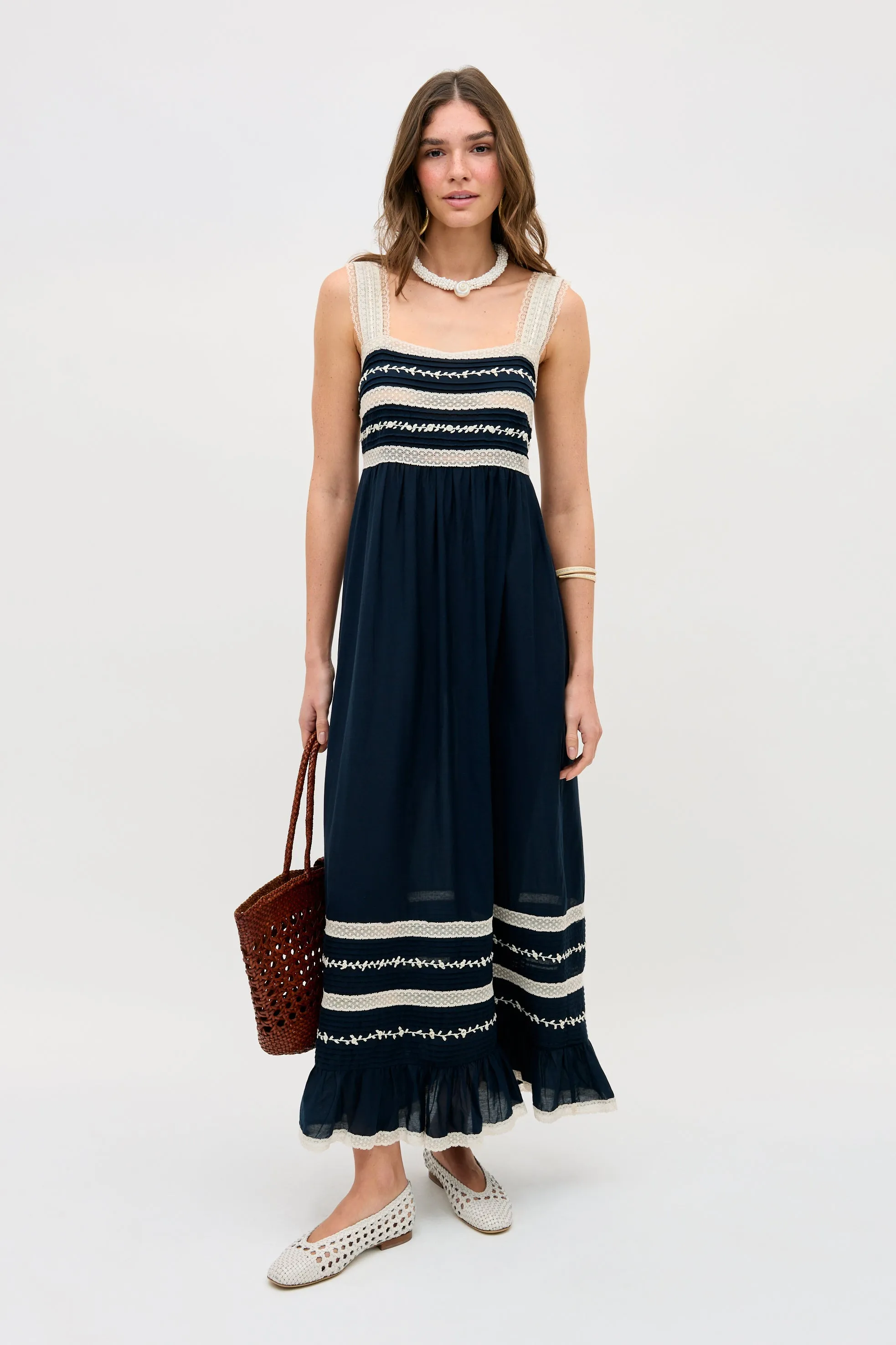 malie dress deep navy sold by RIXO product image thumbnail 3