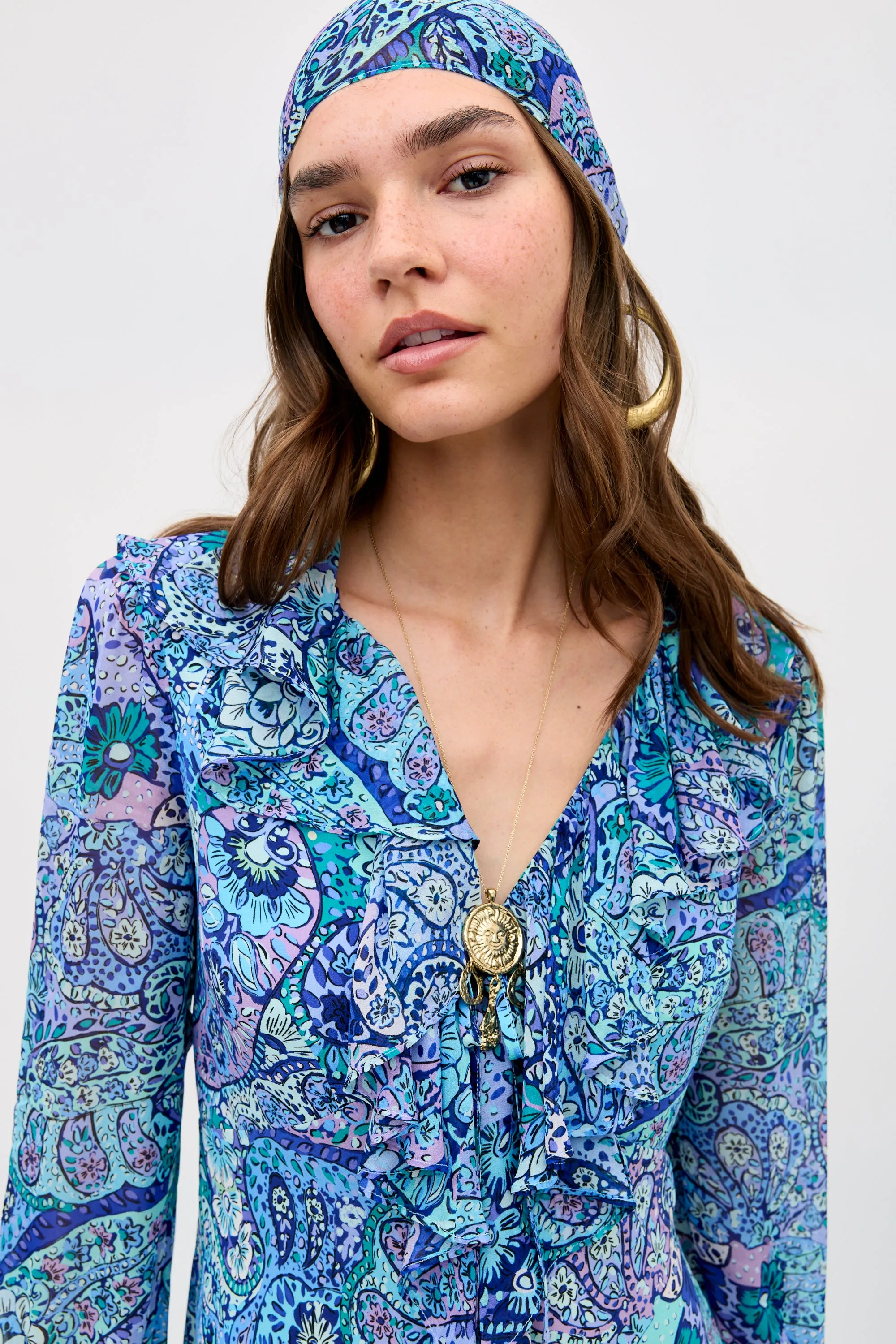 Gracye - Paisley Floral Blue sold by RIXO product image thumbnail 4