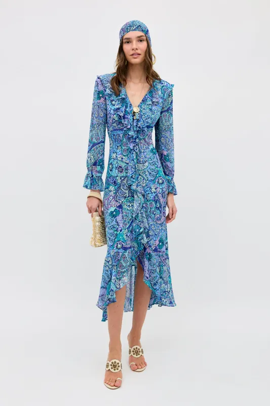 Gracye - Paisley Floral Blue made by RIXO