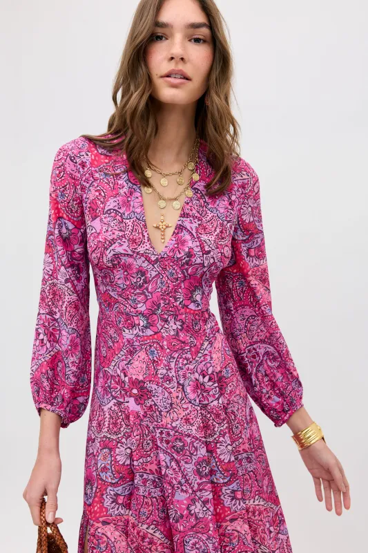 Camellia - Paisley Floral Red made by RIXO