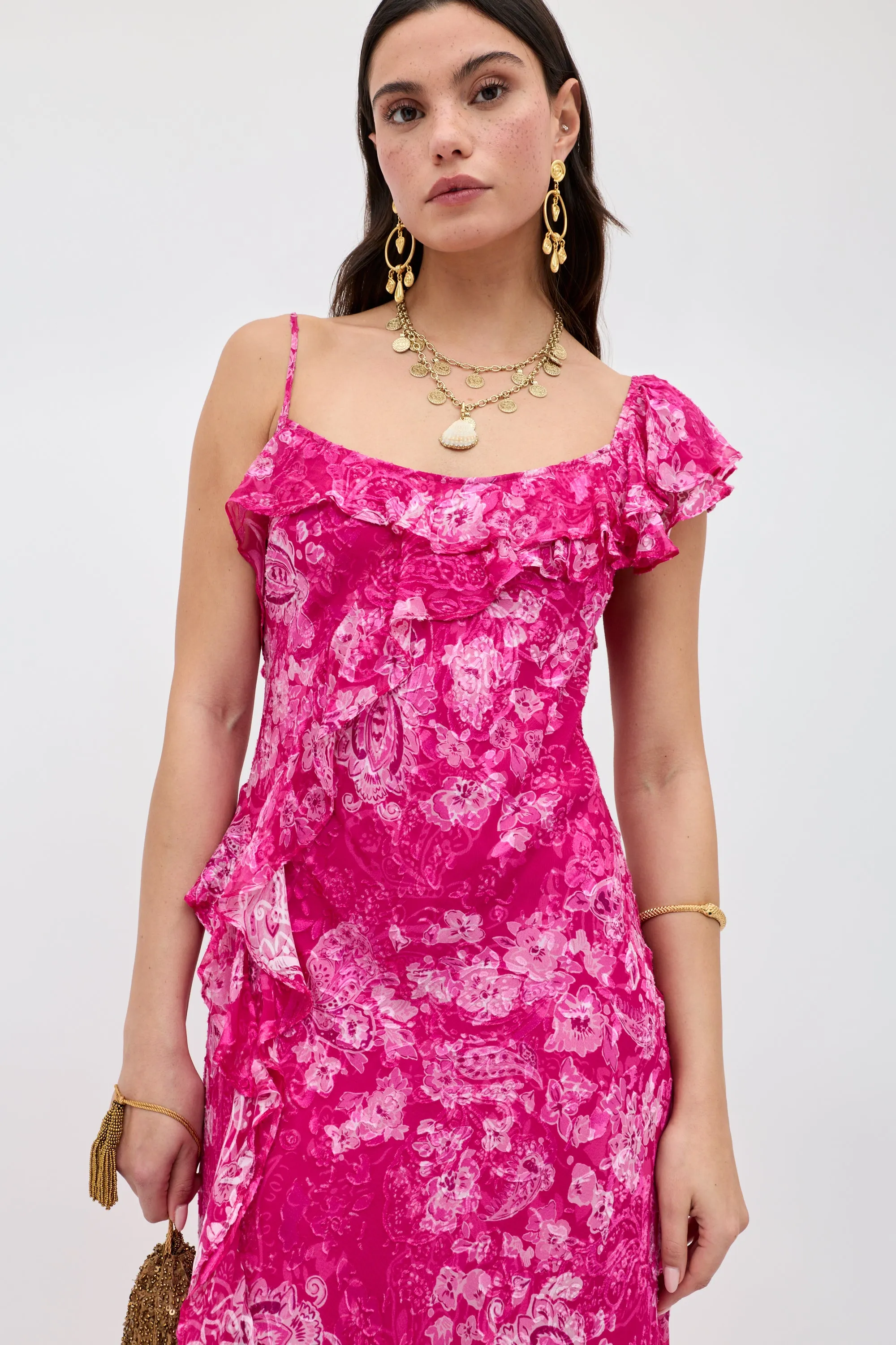 Ester - Cara Devore Magenta sold by RIXO product image thumbnail 4
