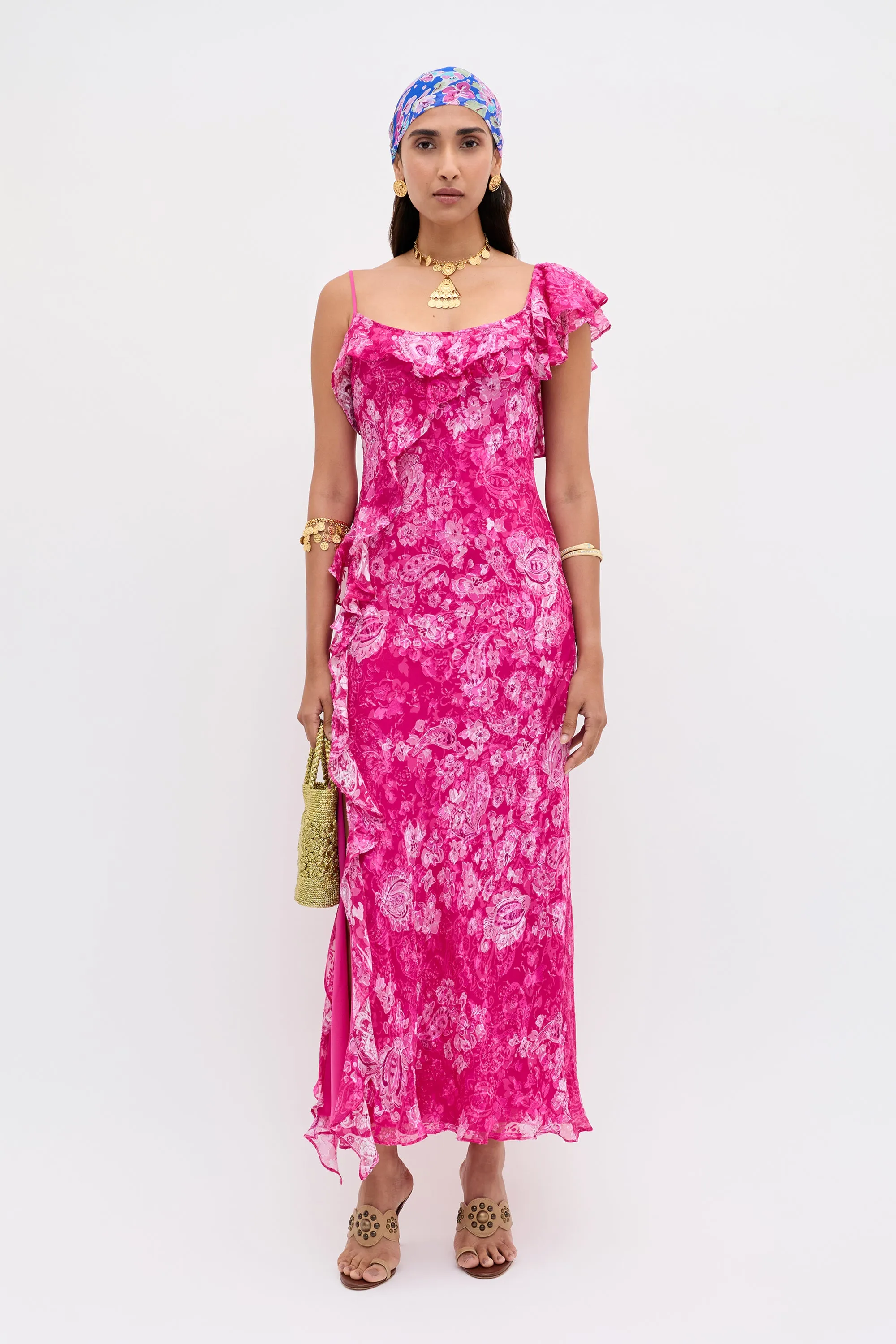 Ester - Cara Devore Magenta sold by RIXO
