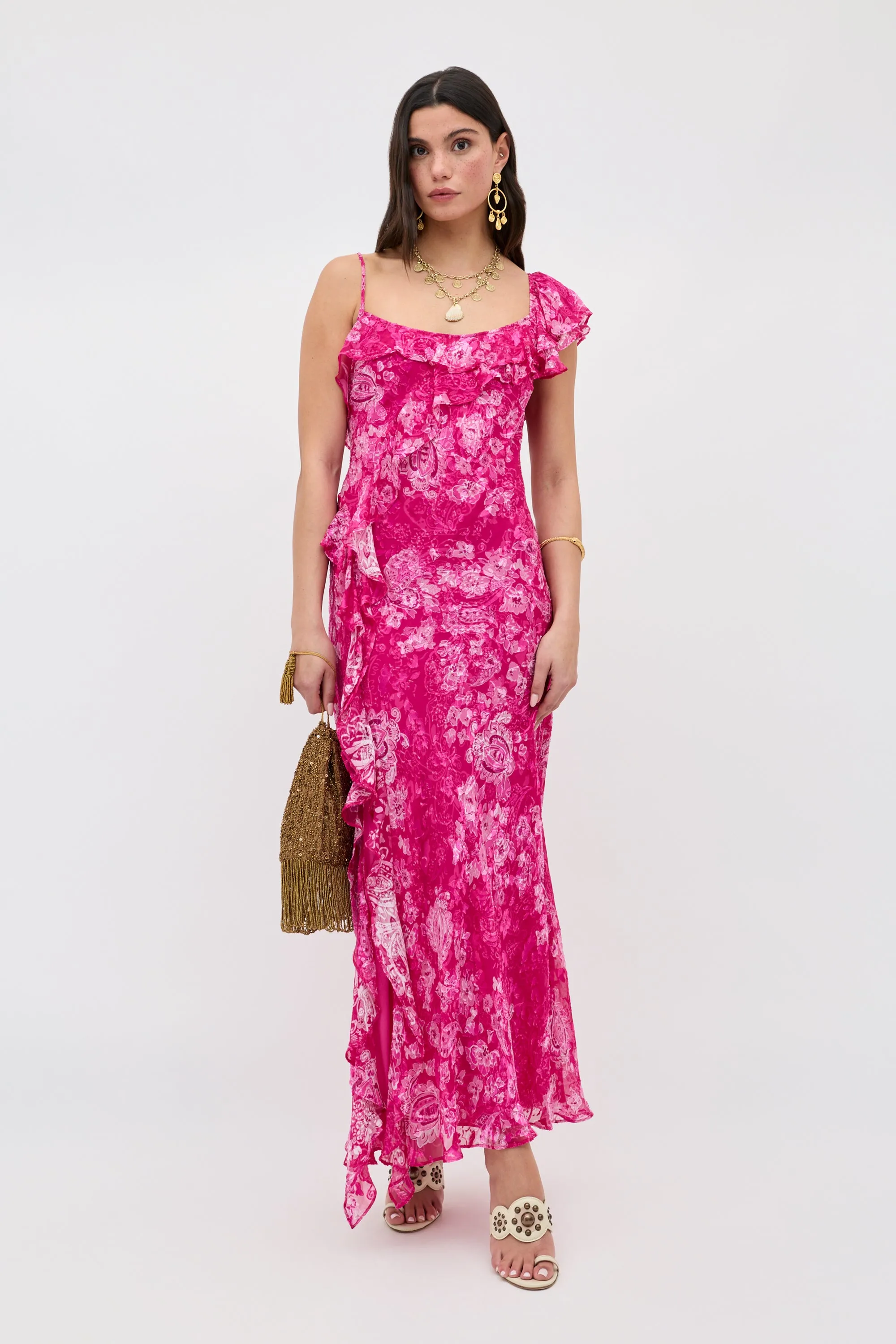 Ester - Cara Devore Magenta sold by RIXO product image thumbnail 2