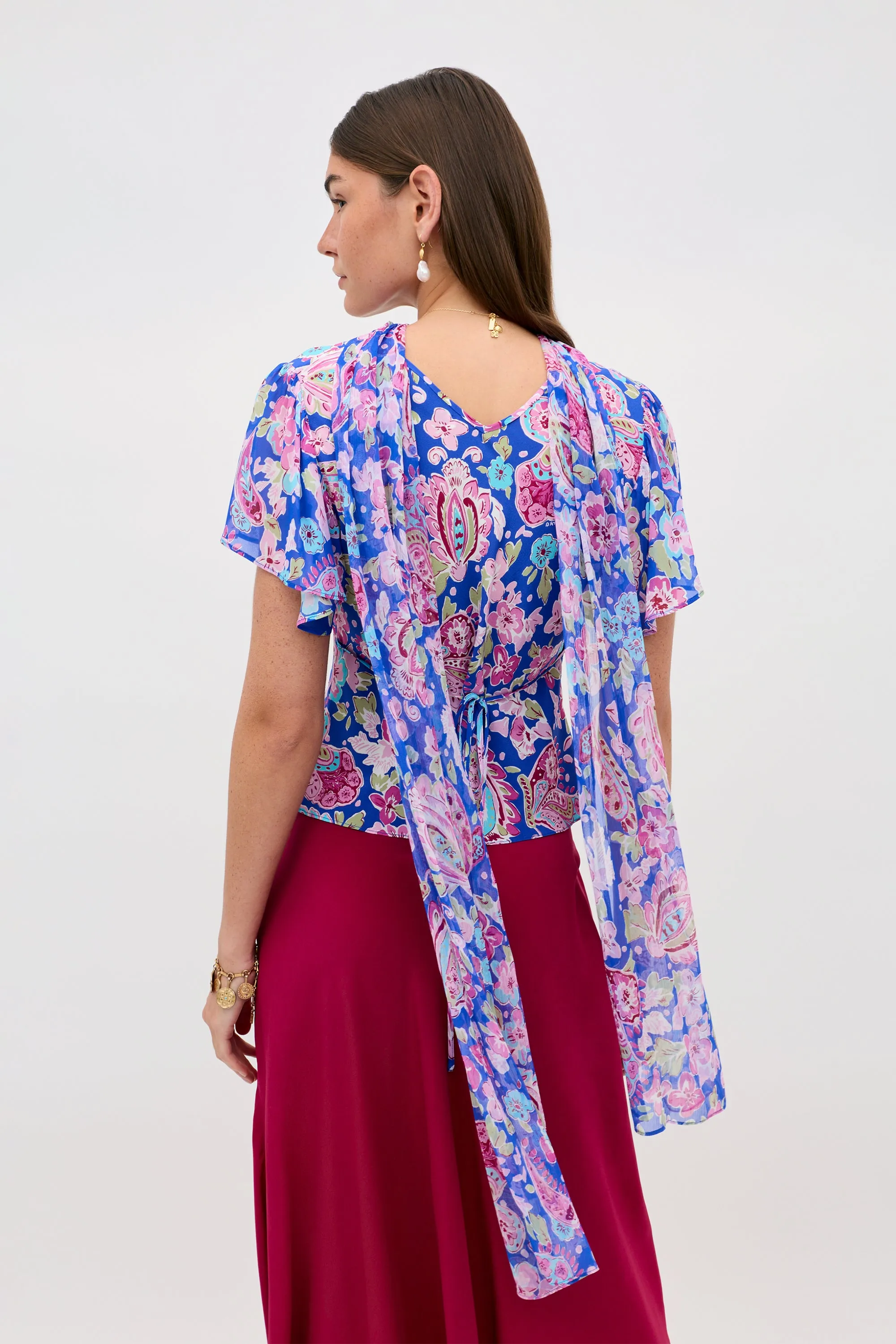 Lania - Cara Floral Blue sold by RIXO product image thumbnail 4